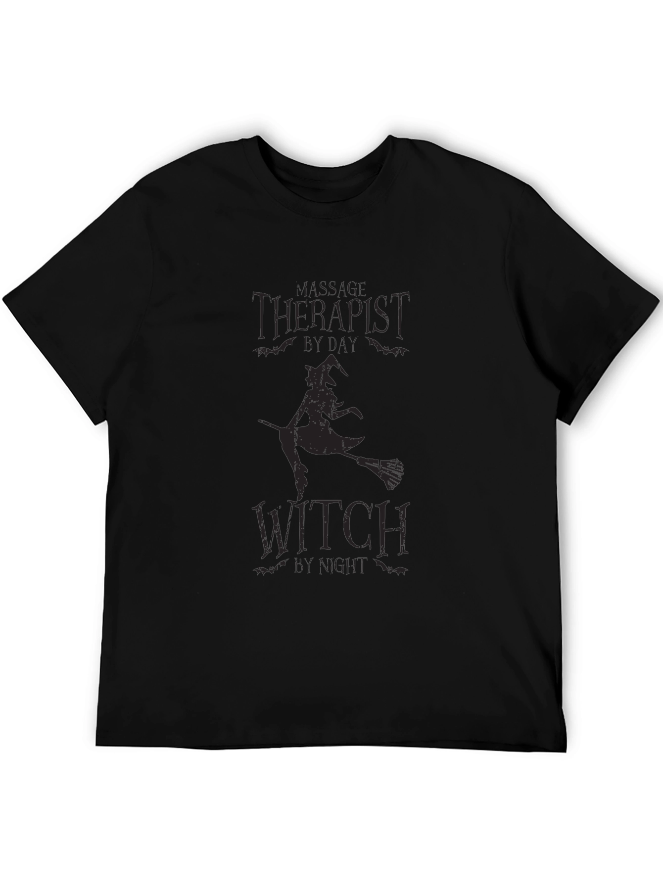 Black Massage Therapist Witch T-Shirt - Halloween view 5