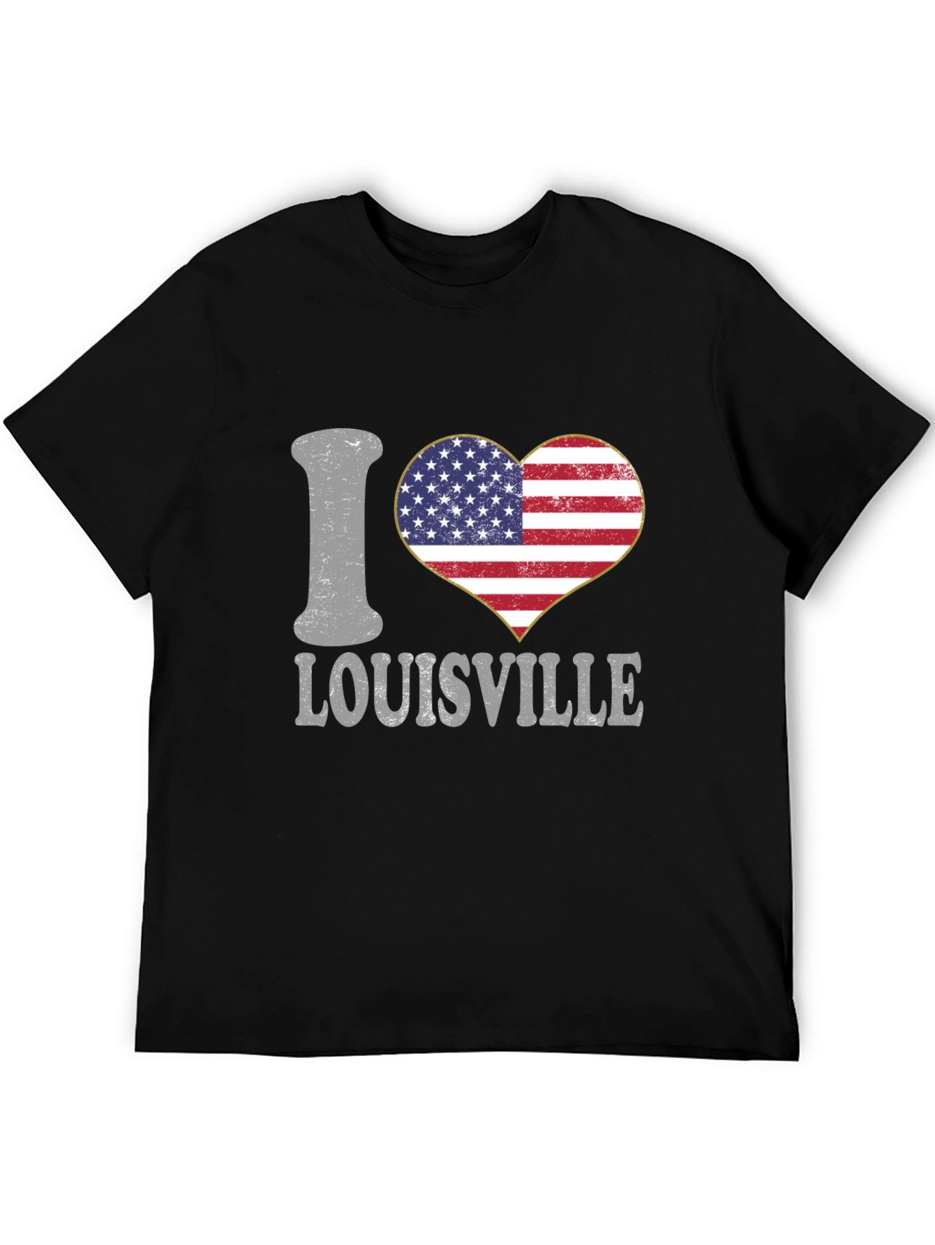 Black I Heart Louisville T-Shirt view 5