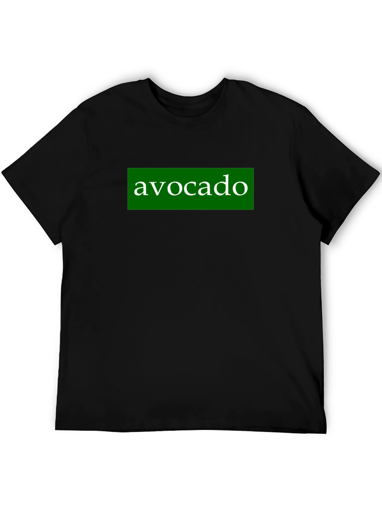 Black Avocado Graphic T-Shirt - Black Cotton Tee view 5