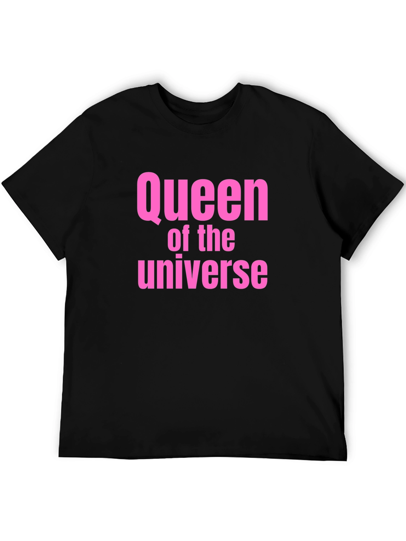 Black Queen of the Universe T-Shirt - Pink Graphic Tee view 5