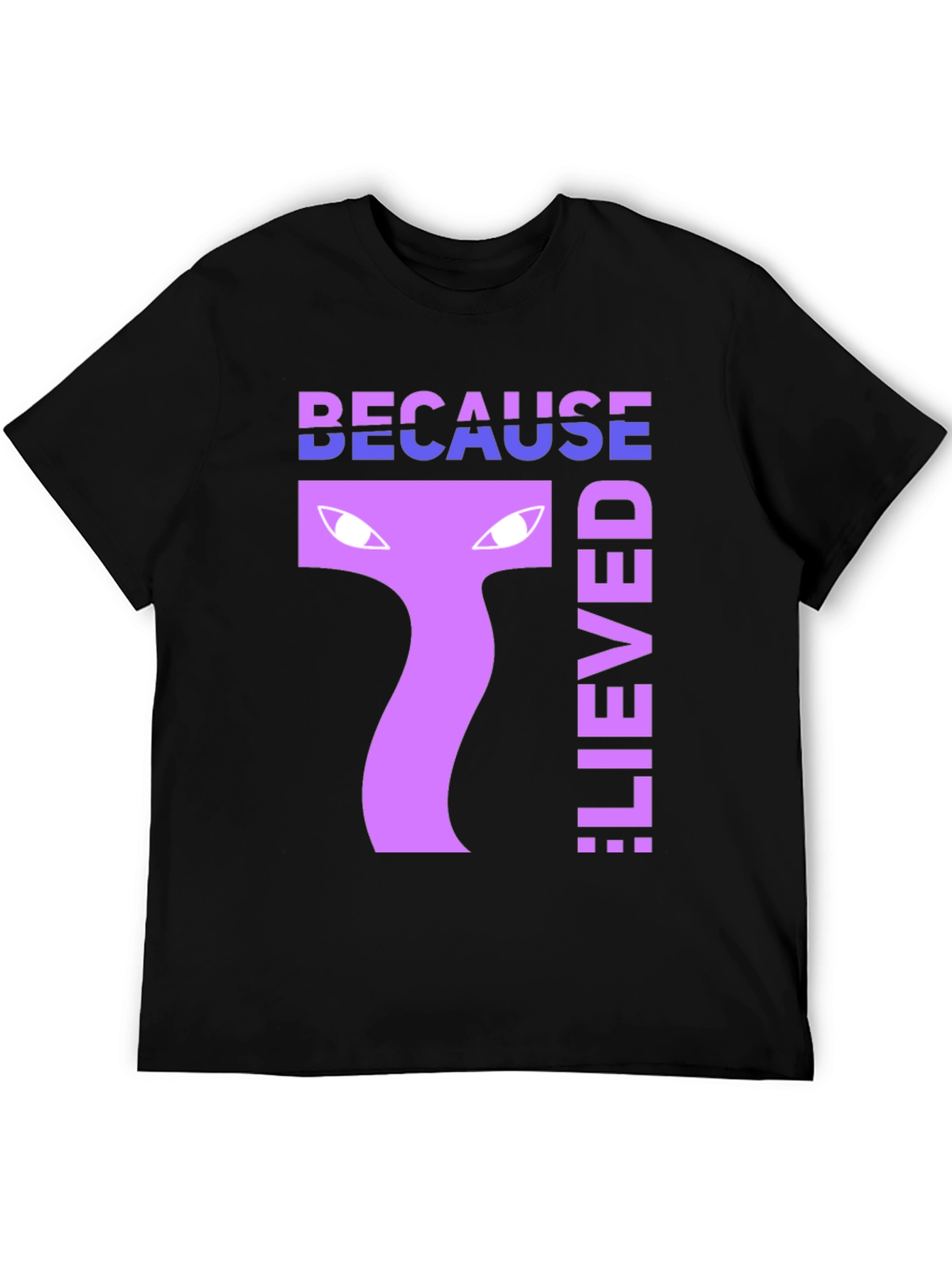 Black Because I Lied Funny Novelty T-Shirt view 5