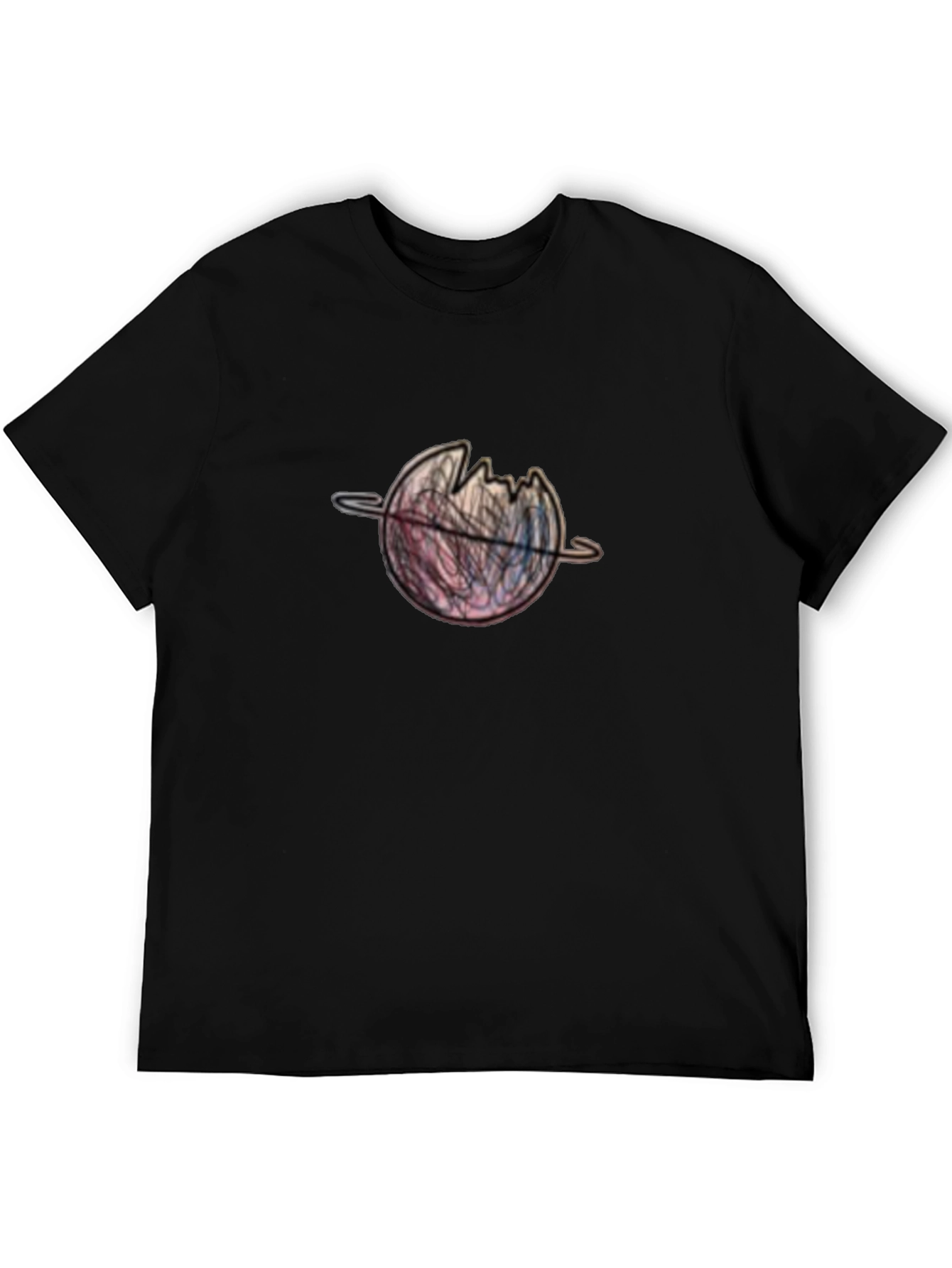 Black Planet Graphic Black T-Shirt view 5
