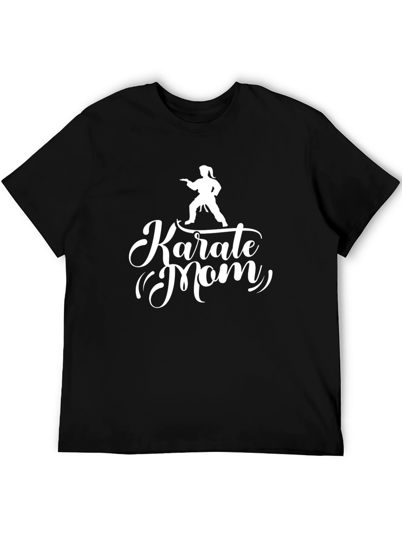 Black Karate Mom Black T-Shirt view 5