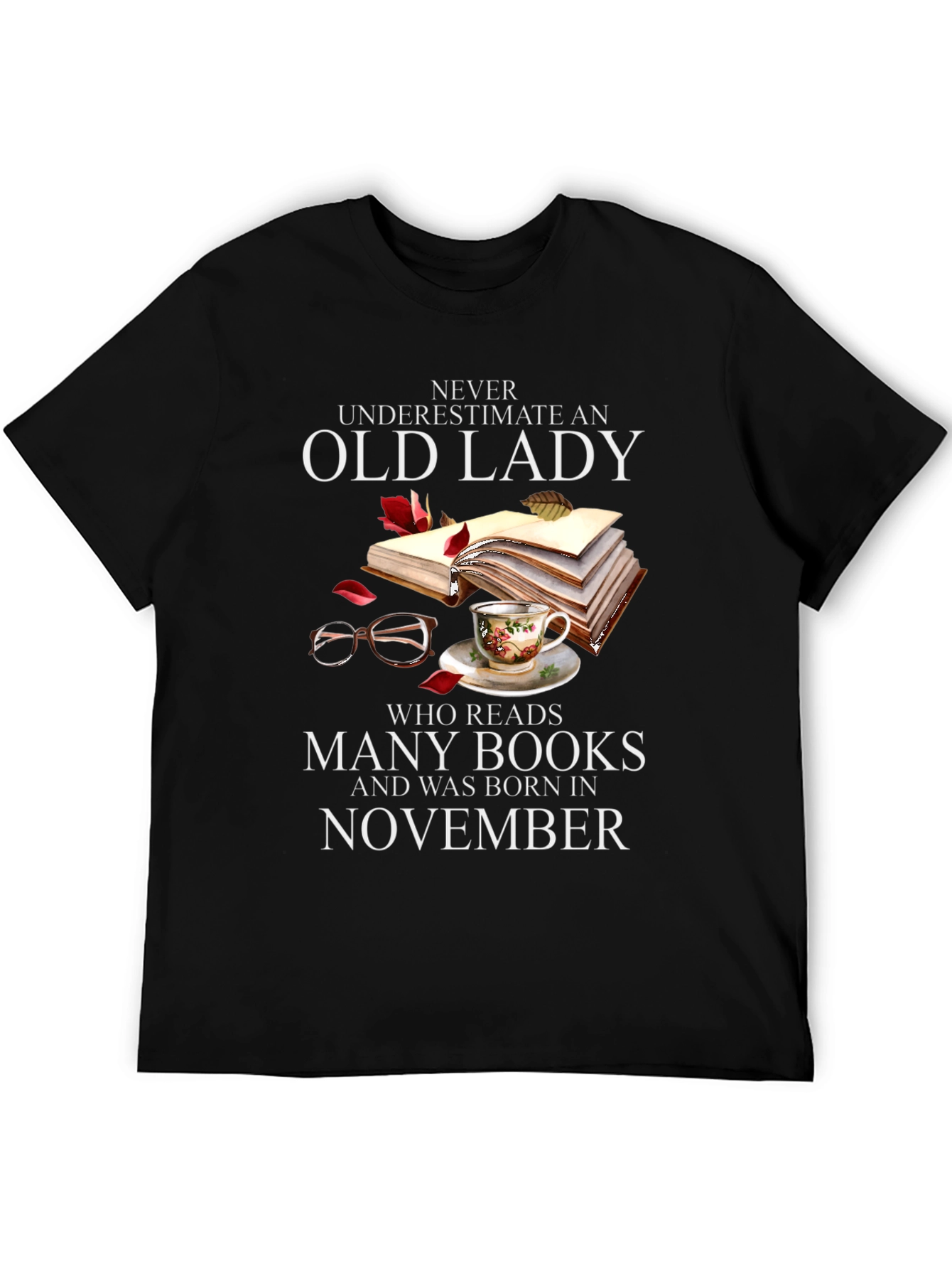 Black Never Underestimate Old Lady Who Reads T-Shirt view 5