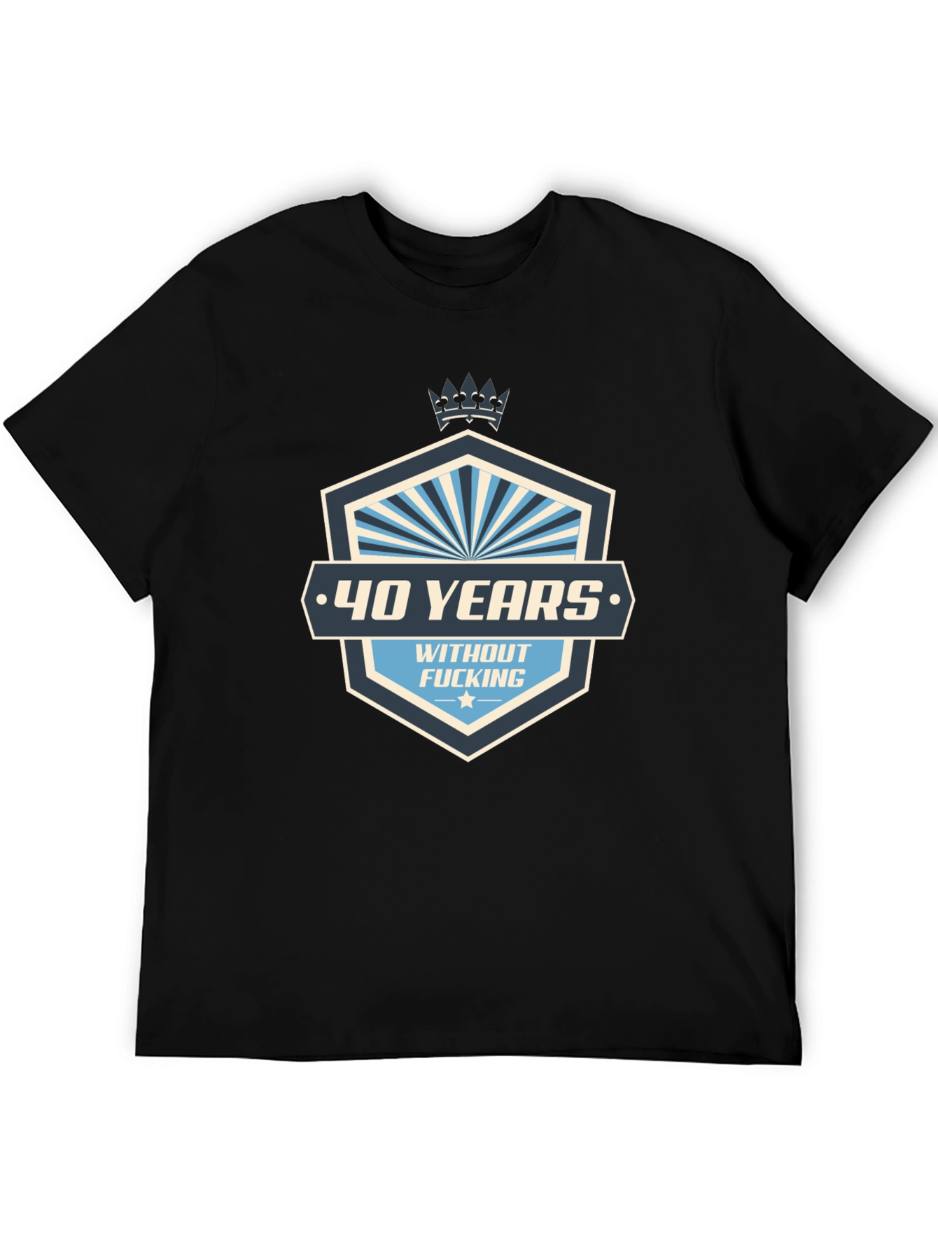 Black Funny 40 Years T-Shirt: A Hilarious Birthday Gift! view 5