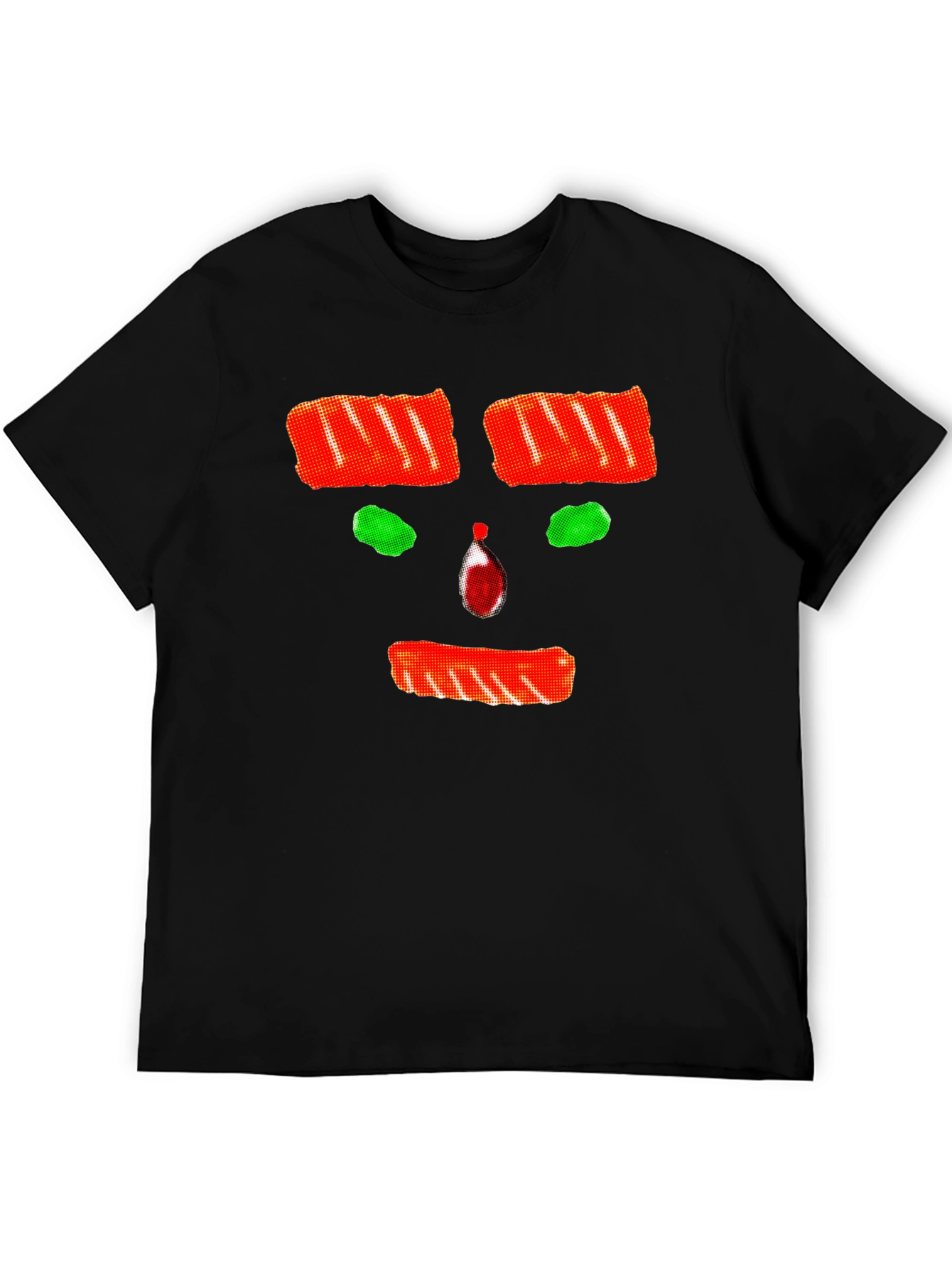 Black Funny Face Black T-Shirt view 5