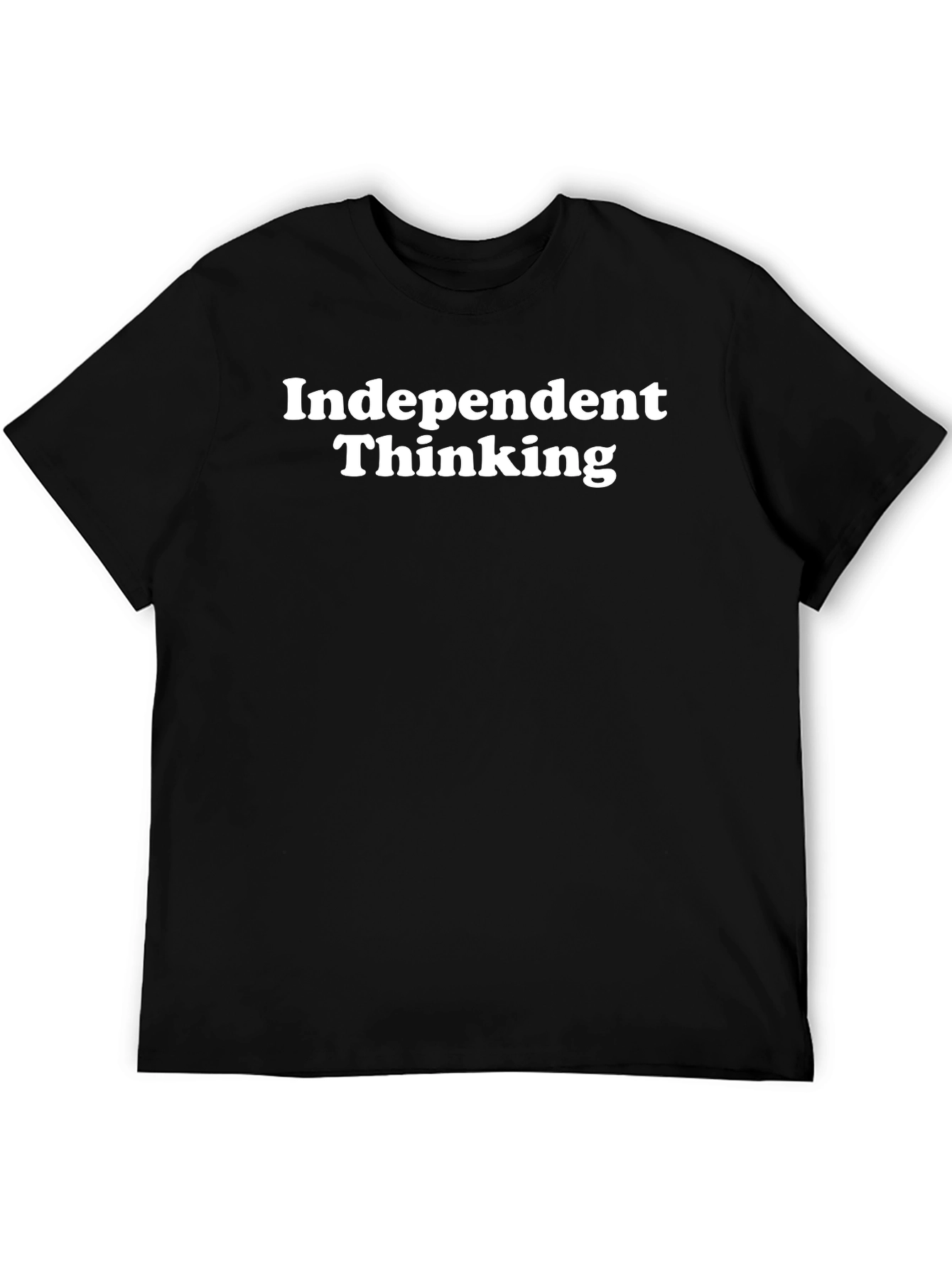 Black Independent Thinking Graphic Tee - Stylish Comfort view 5
