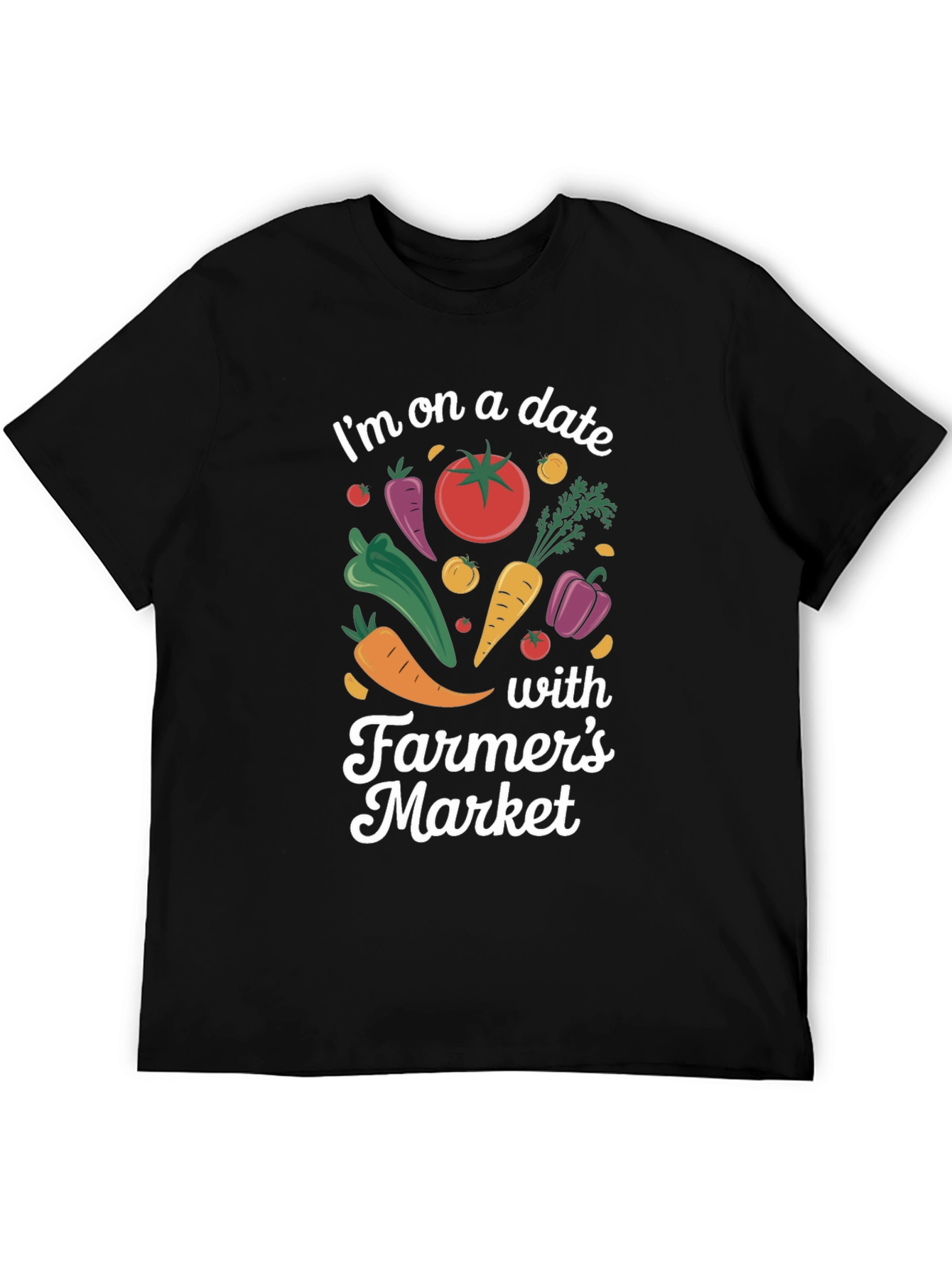 Black Farmer's Market Date T-Shirt view 5