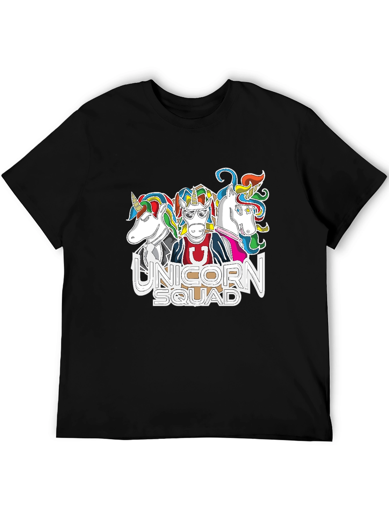 Black Unicorn Squad Graphic T-Shirt view 5