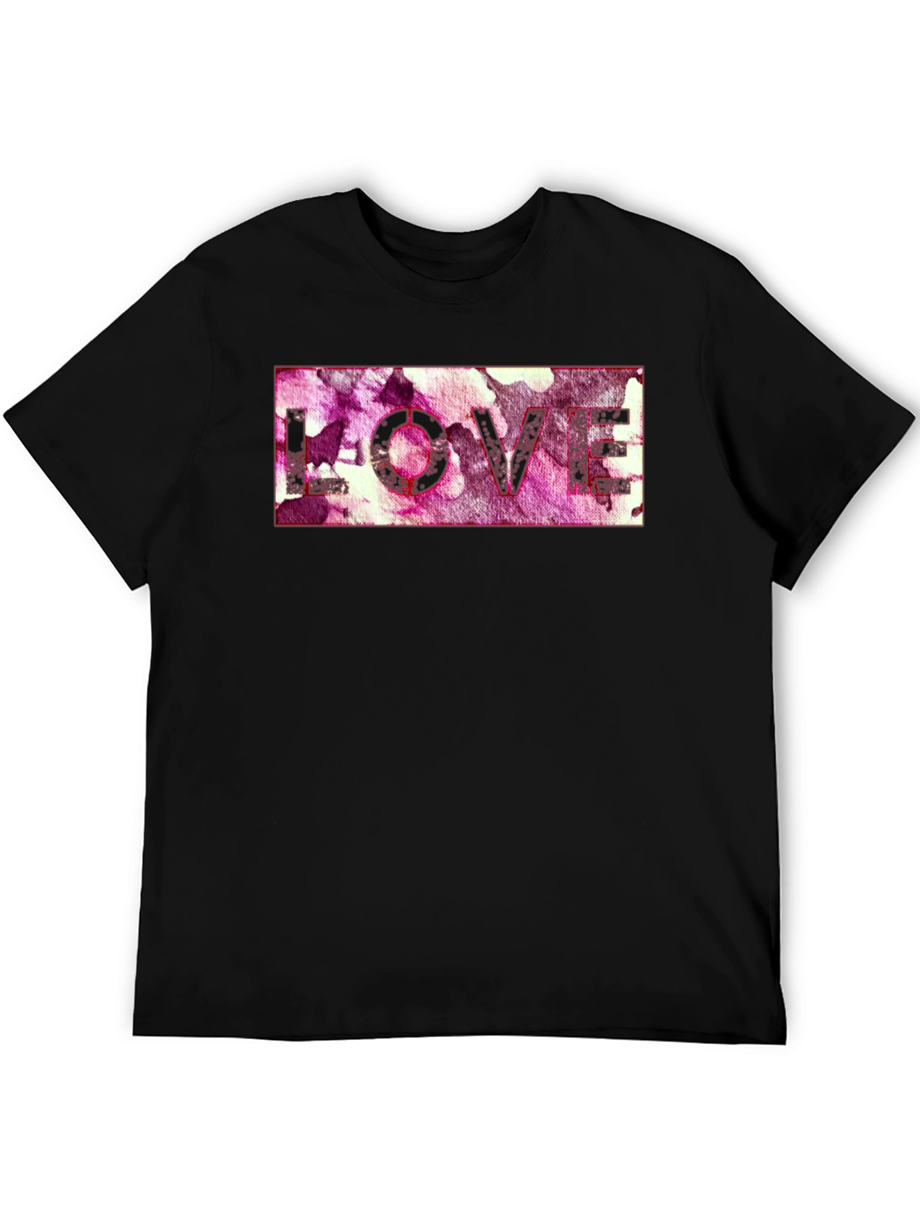 Black Love T-Shirt - Abstract Print view 5