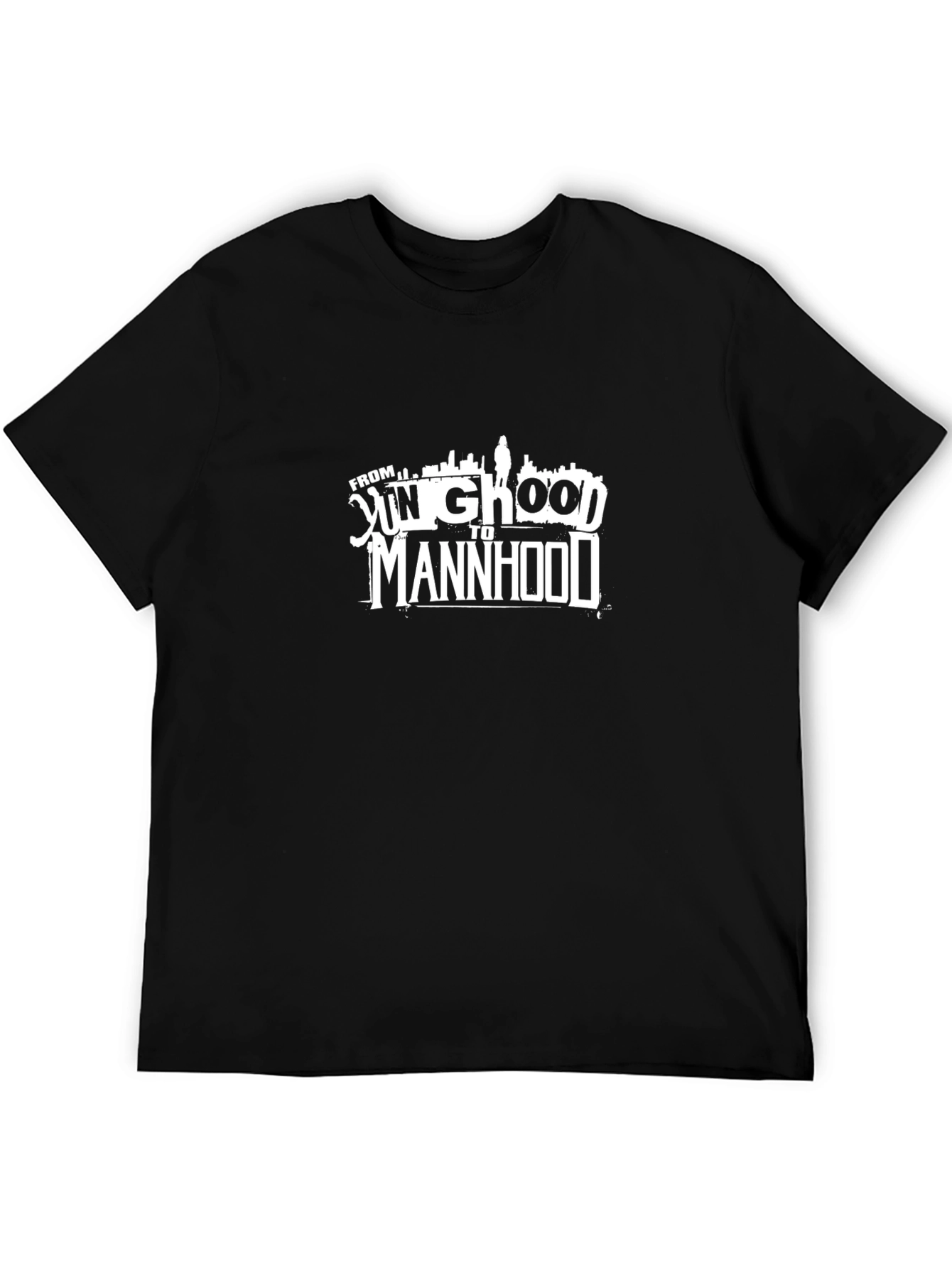 Black From Yung Ghood to Manhood Graphic Tee - Black view 5