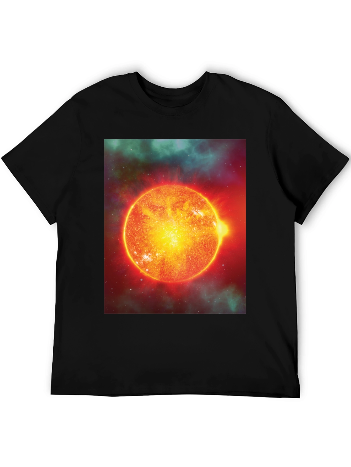 Black Solar System T-Shirt - Black Cotton Blend view 5