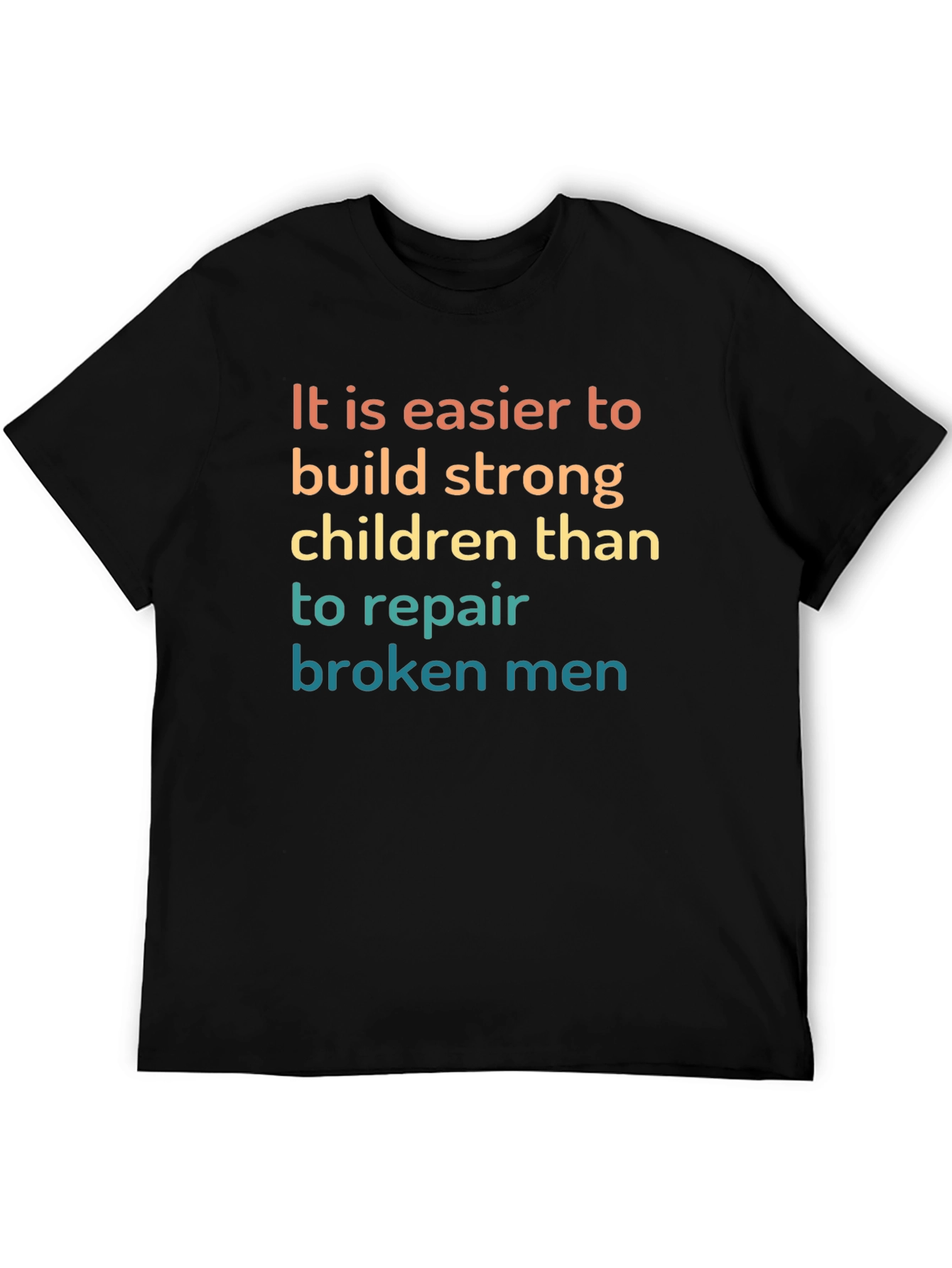 Black Inspirational Saying Graphic Tee view 5