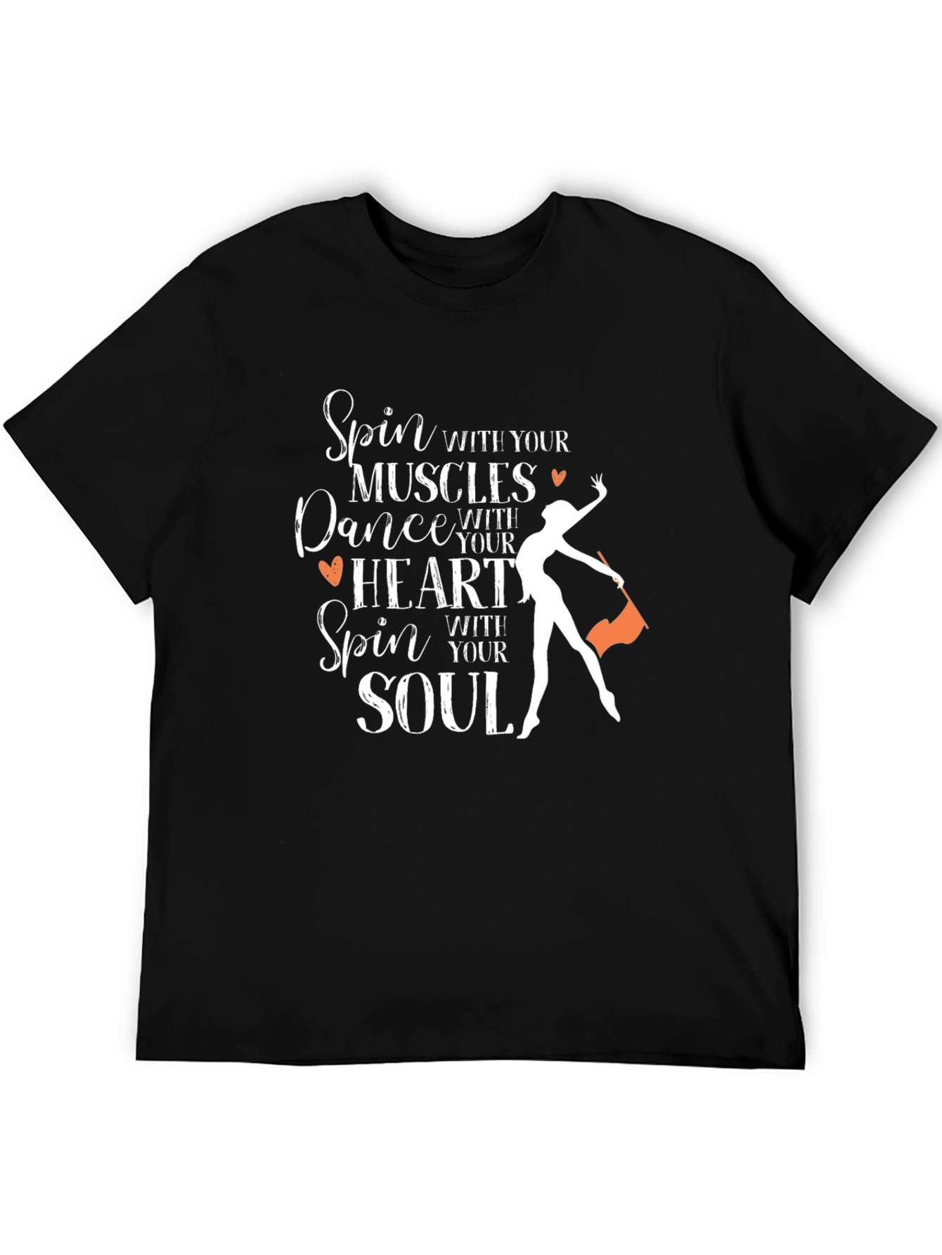 Black Spin Dance Heart Soul T-Shirt view 5
