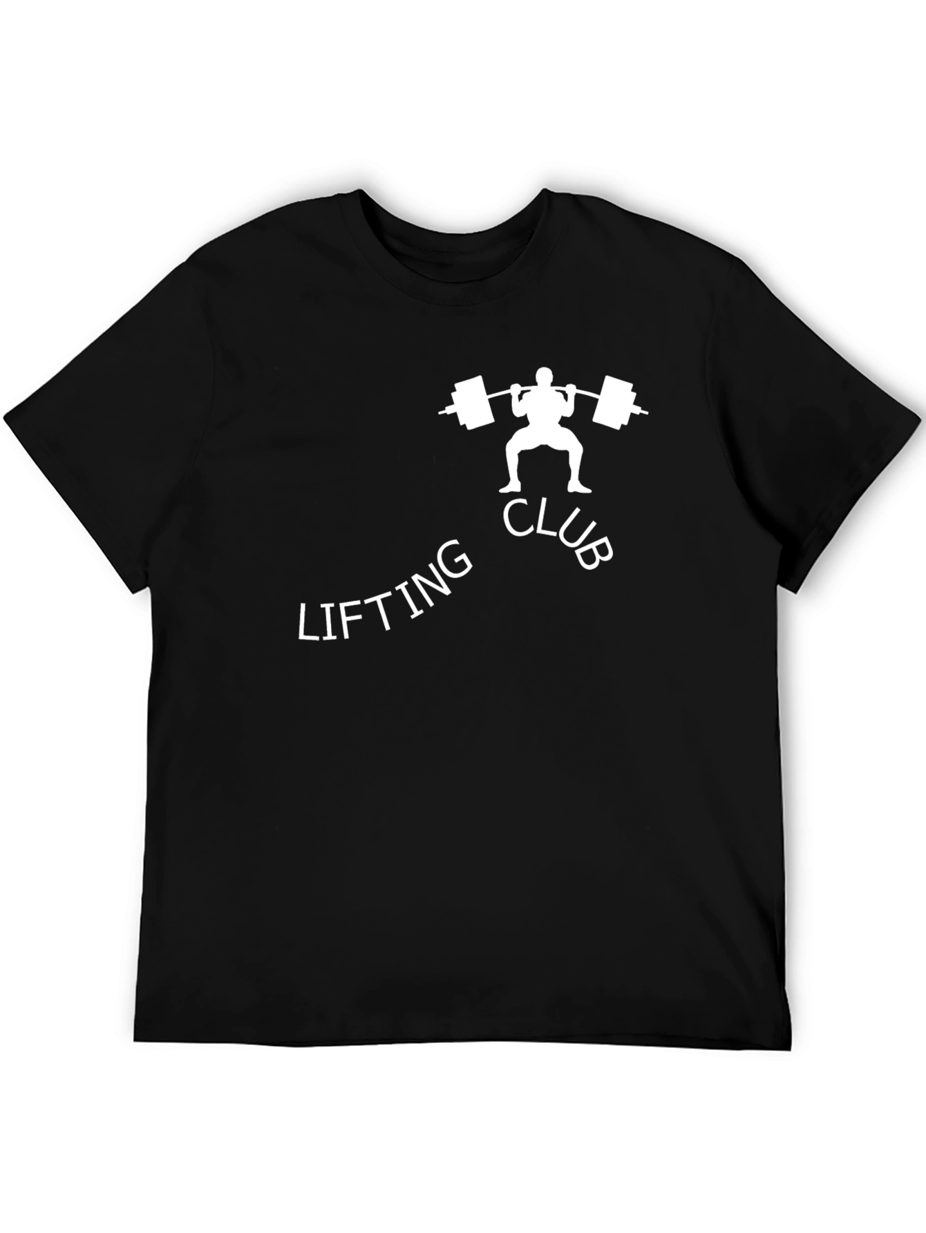 Black Lifting Club Graphic Tee - Gym & Workout Shirt view 5