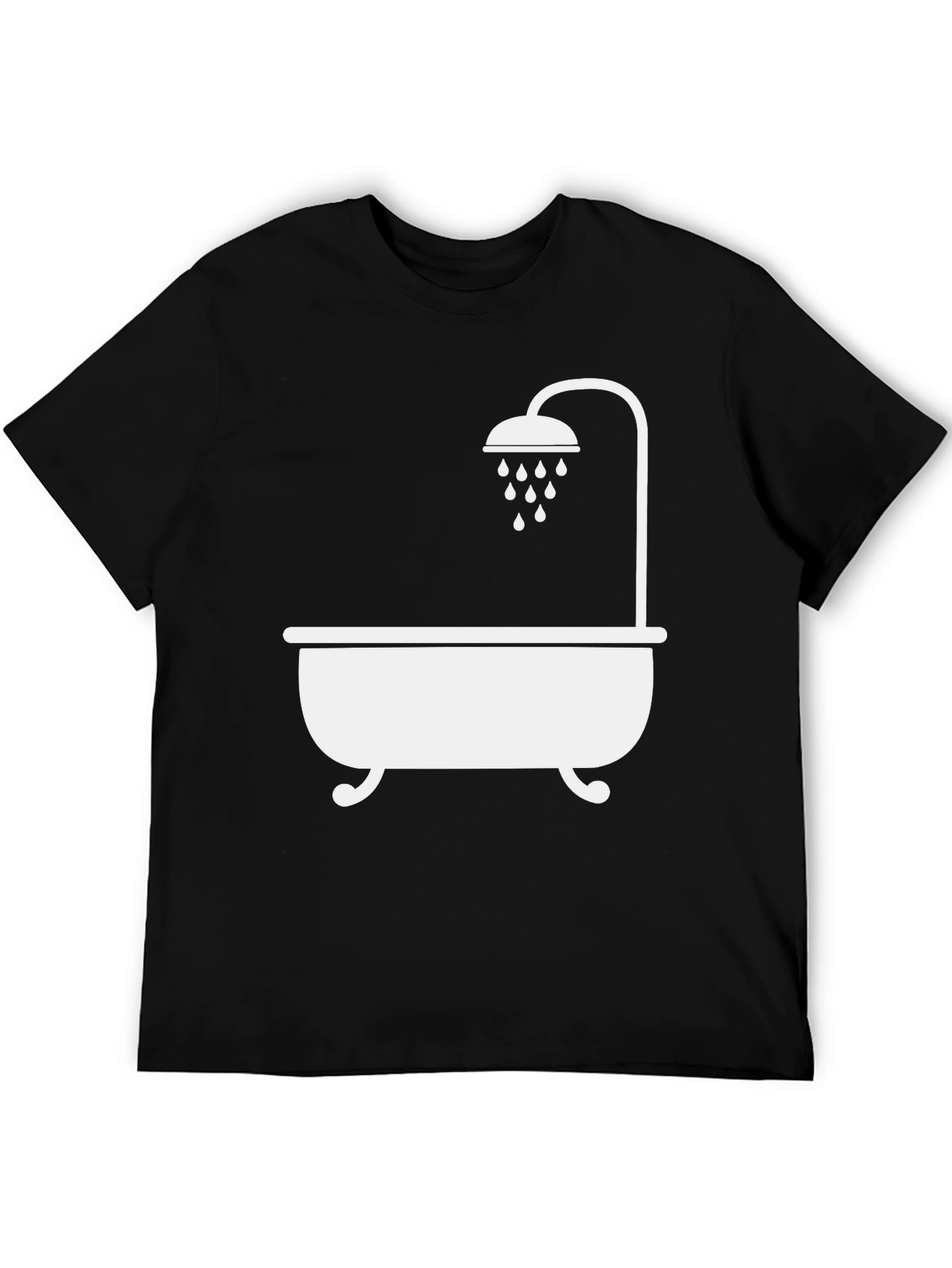 Bathtub & Shower Graphic Tee - Unique Bathroom Humor Shirt - 5
