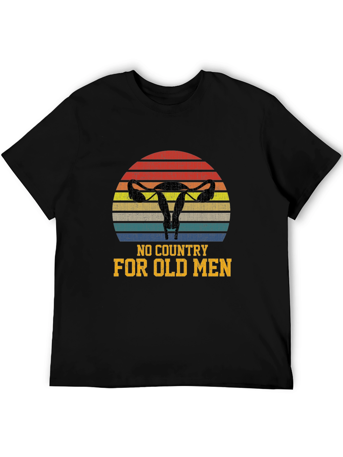Black No Country for Old Men Graphic Tee view 5