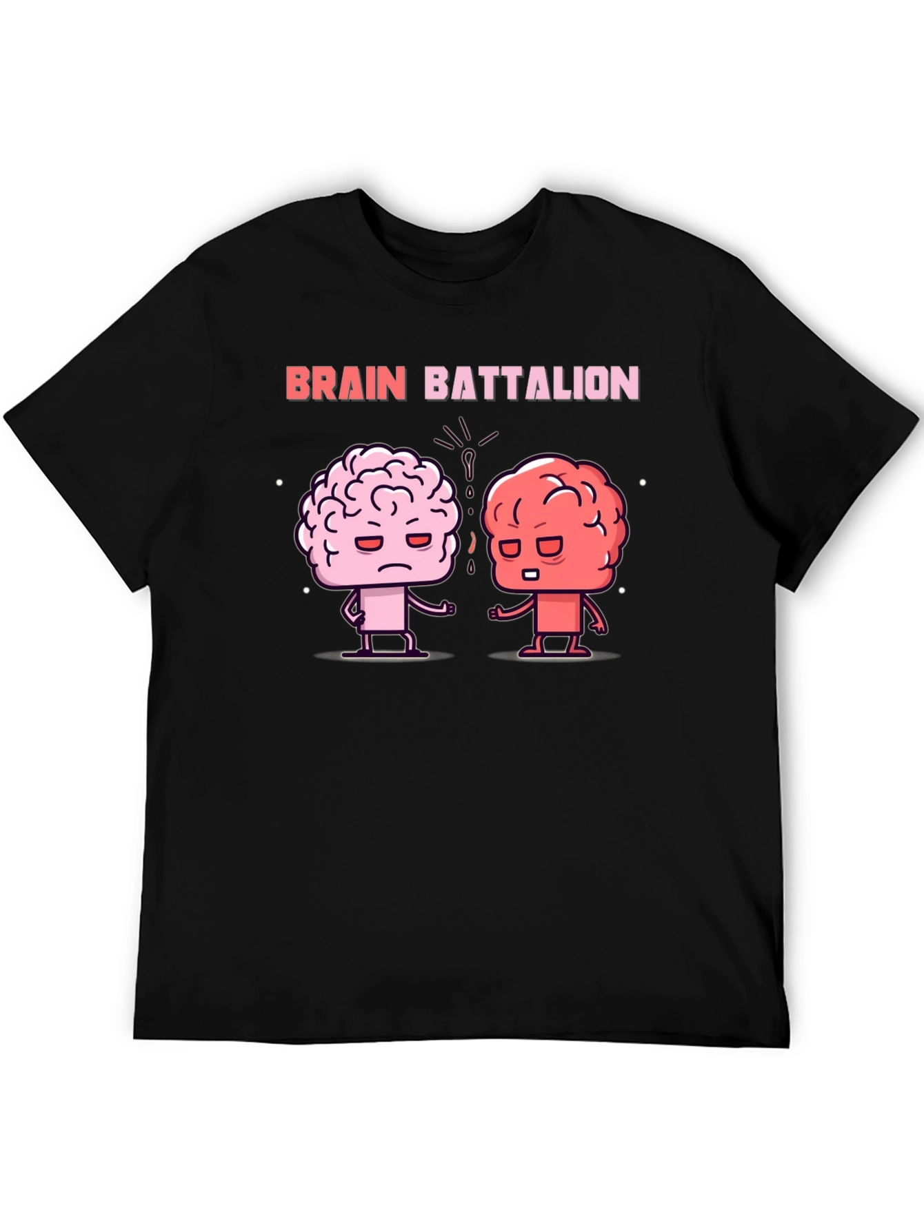 Black Brain Battalion Graphic Tee - Black Cotton T-Shirt view 5