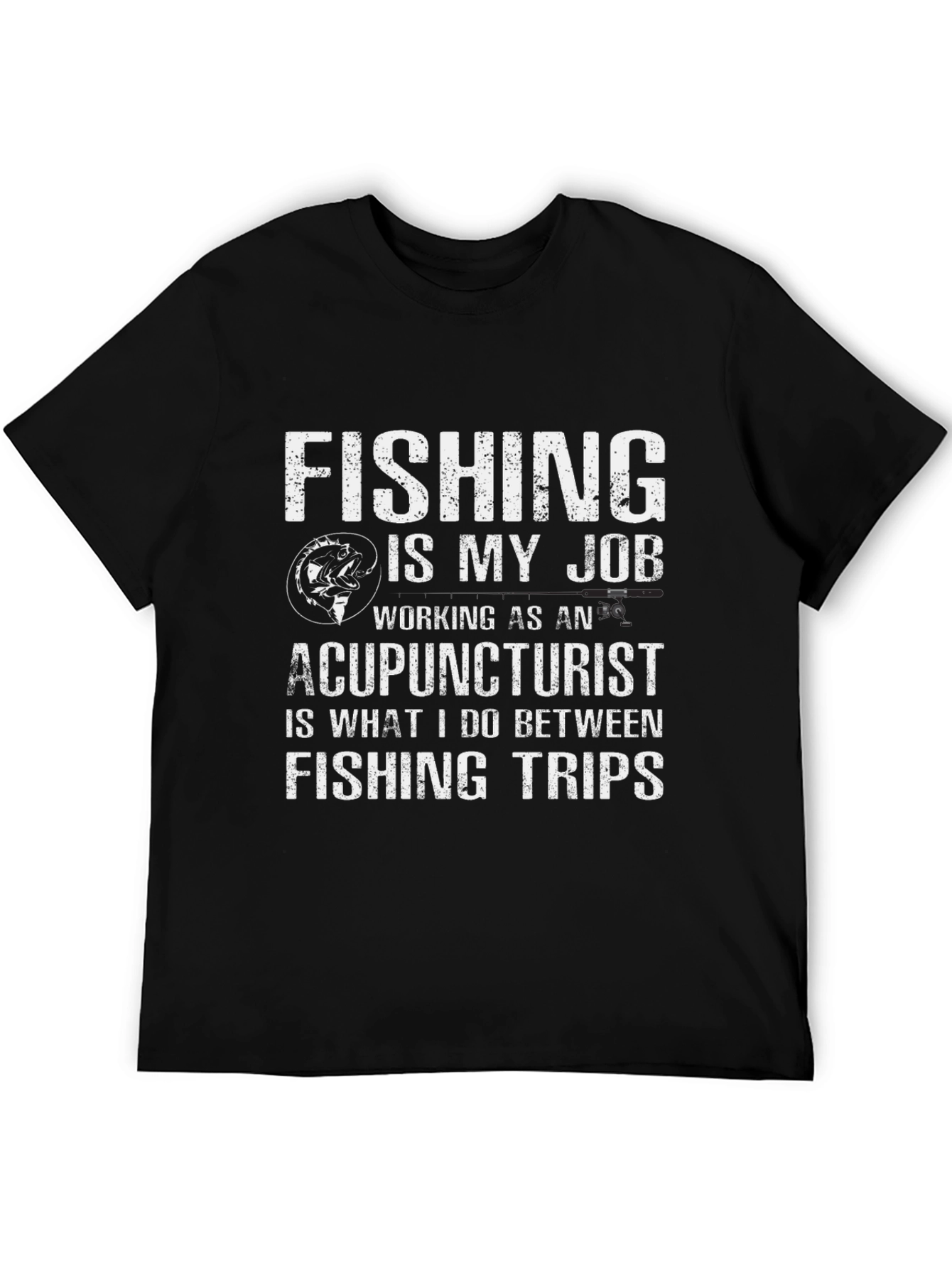 Black Fishing is my Job T-Shirt view 5