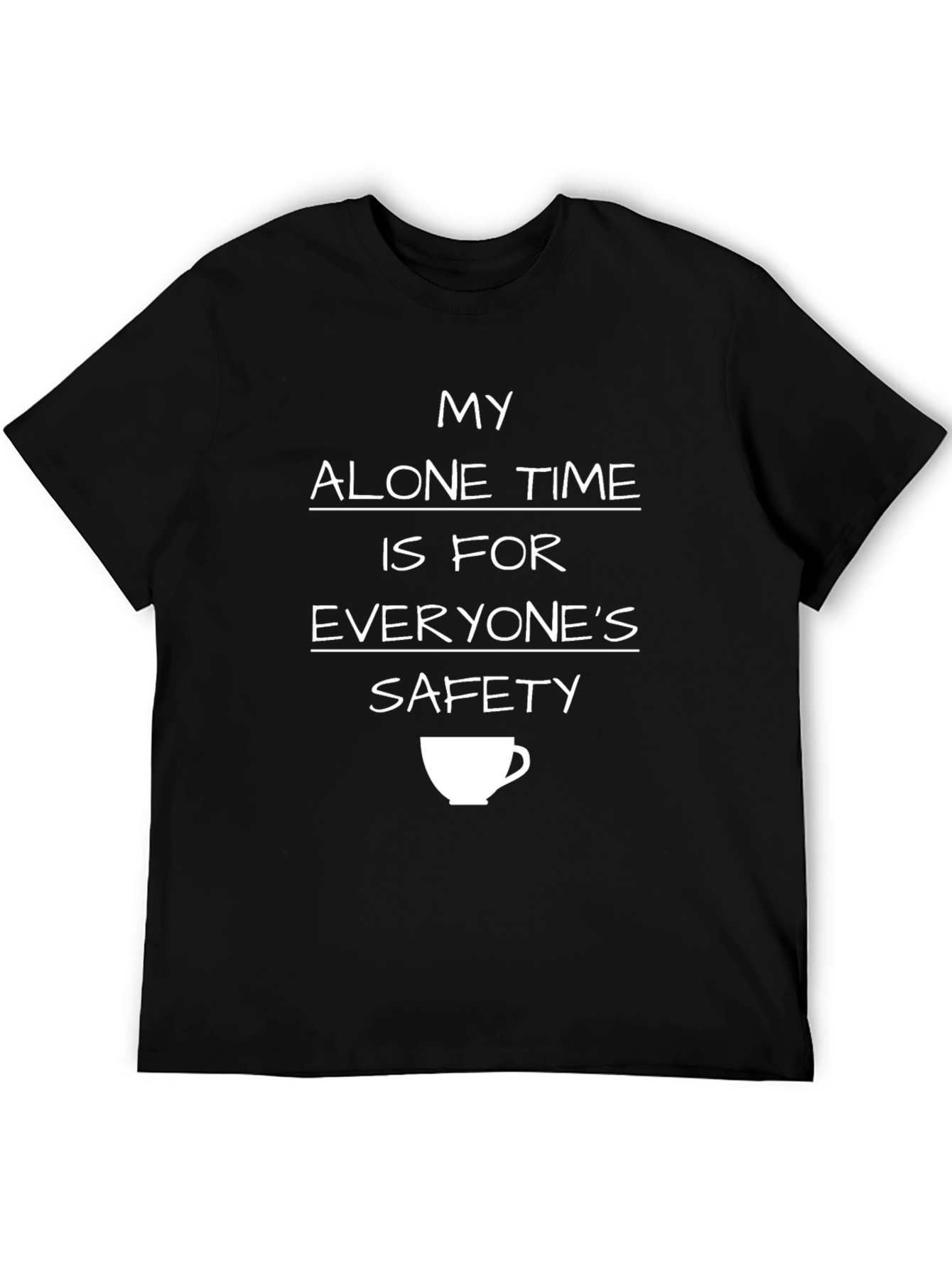Black Alone Time Safety T-Shirt view 5