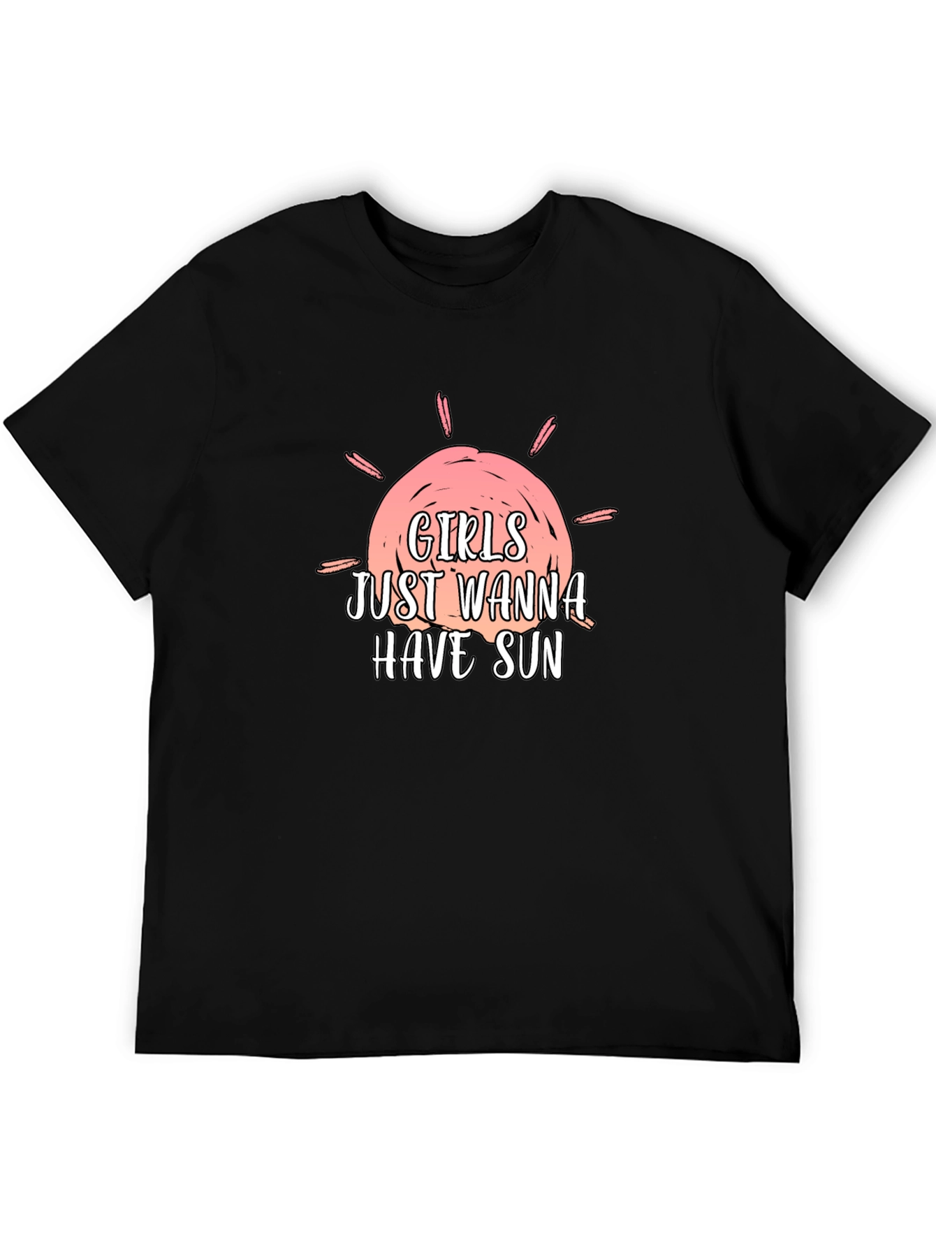 Black Girls Just Wanna Have Sun Graphic Tee view 5