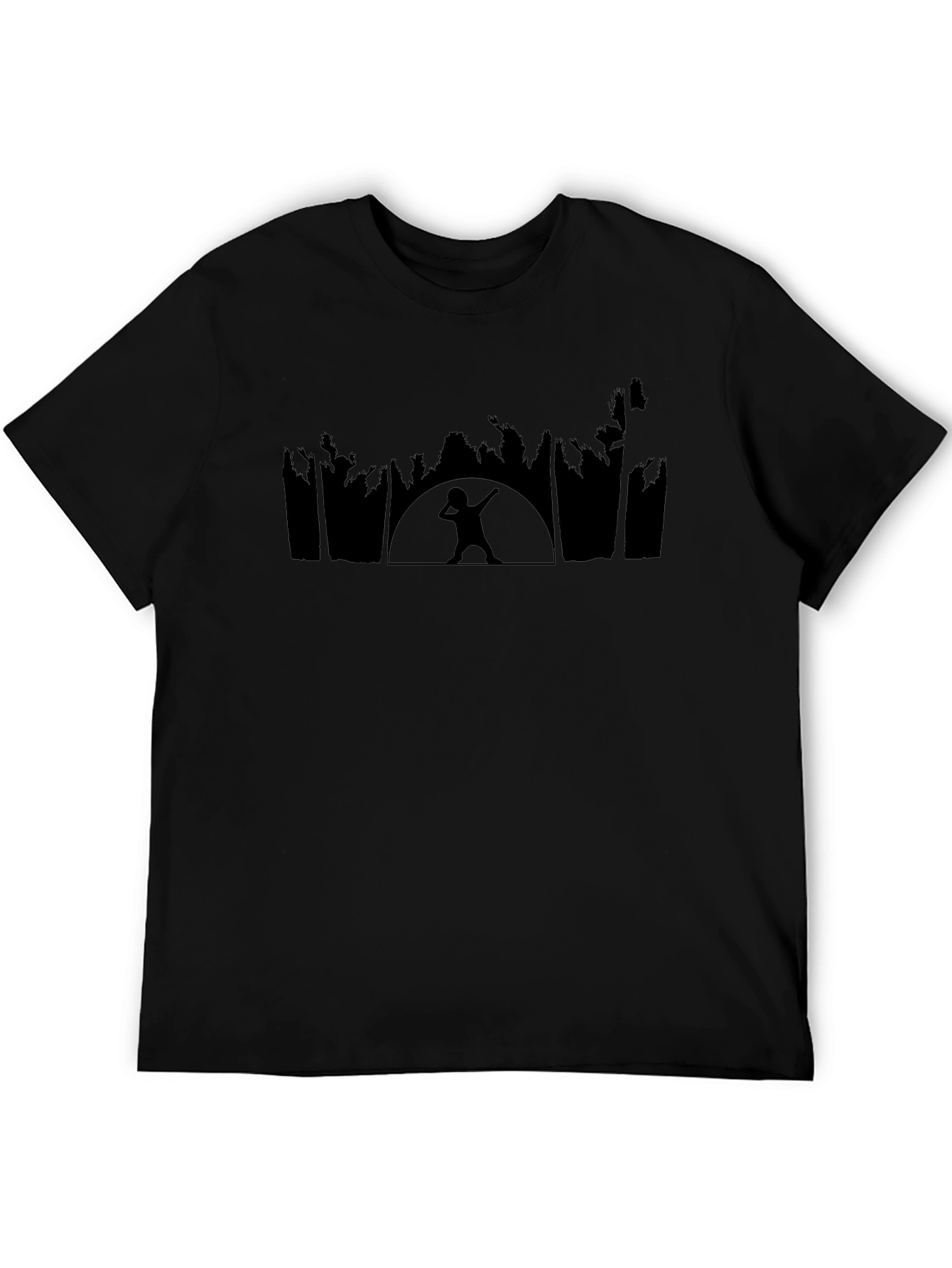 Black Black Dab Silhouette Graphic Tee view 5