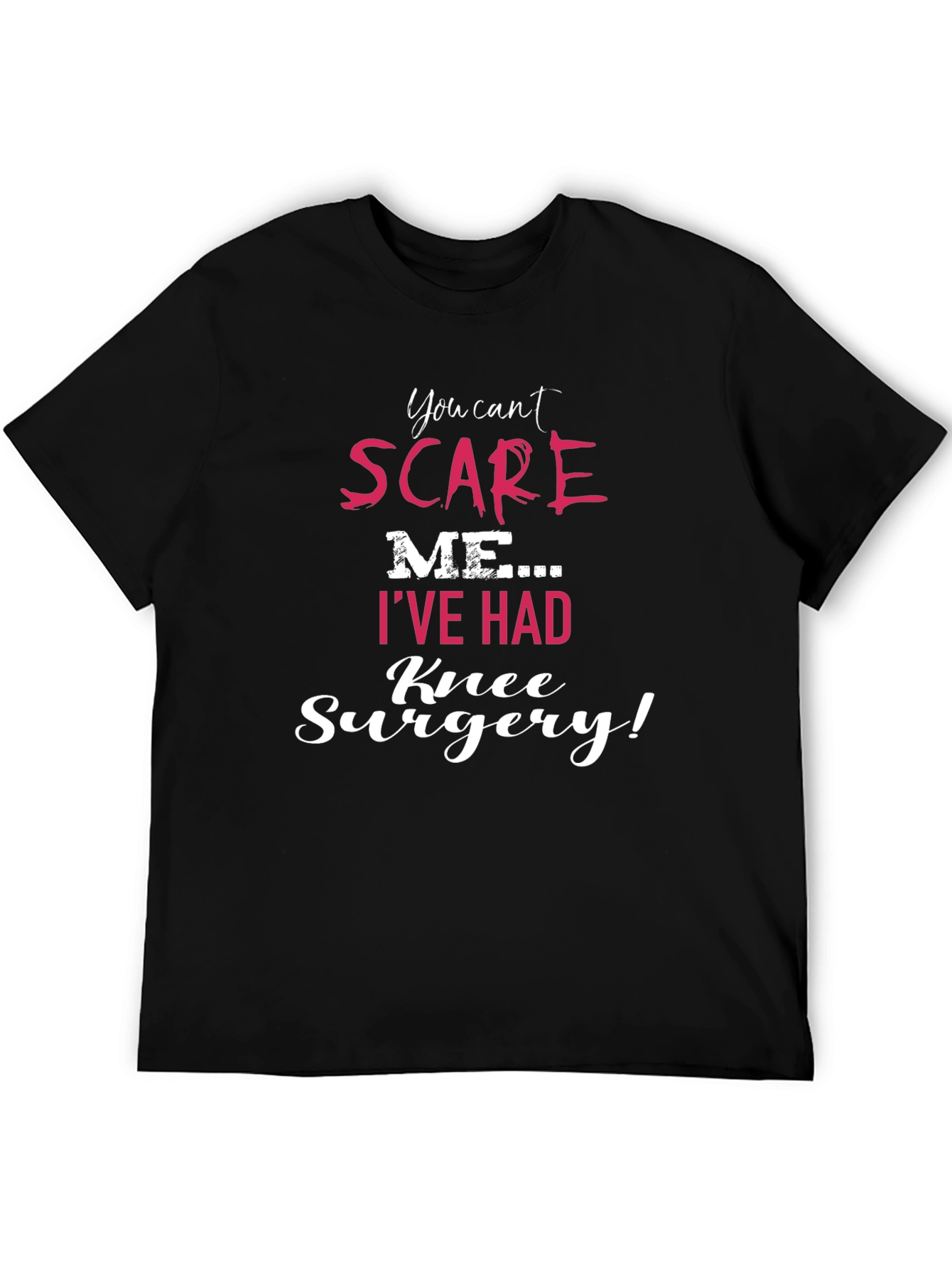 Black Knee Surgery Survivor T-Shirt view 5