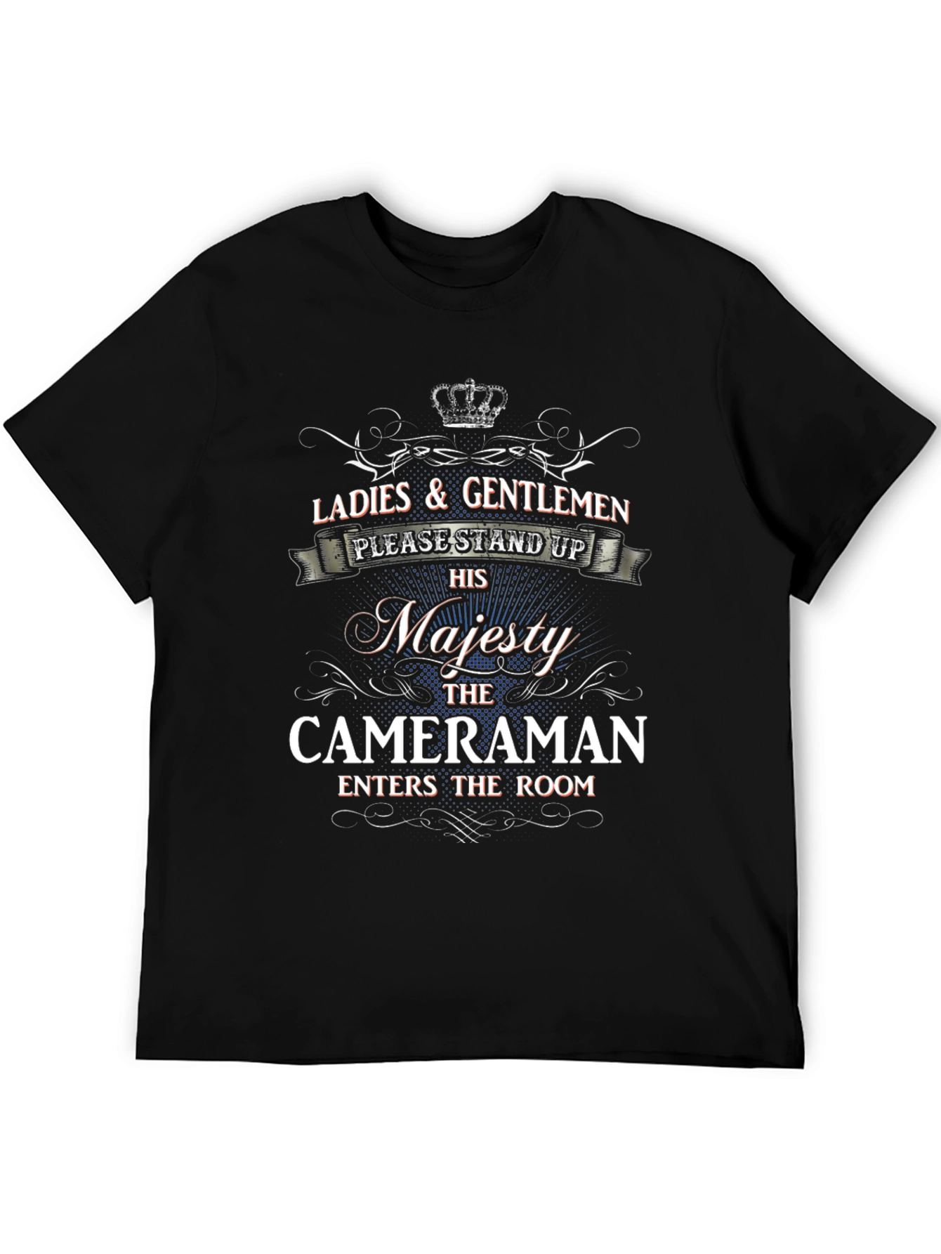 Black Cameraman Majesty T-Shirt view 5