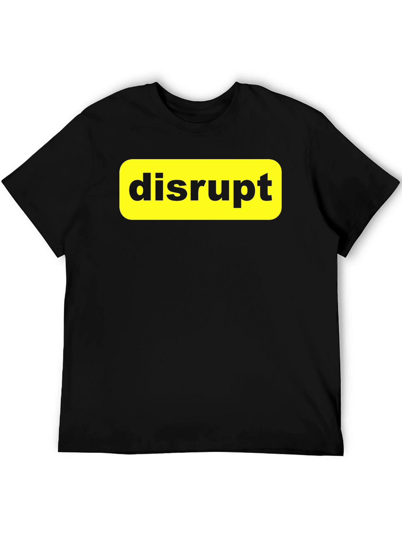 Black Disrupt T-Shirt - Bold Statement Tee view 5