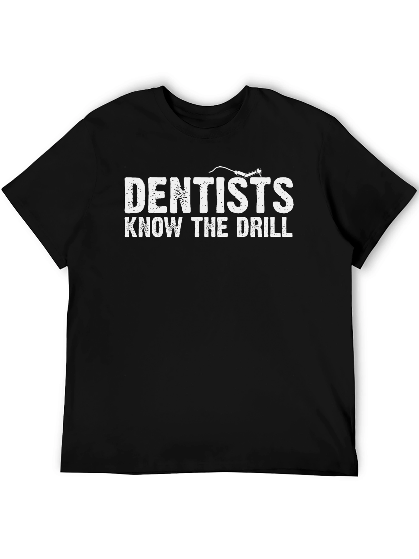 Black Dentists Know The Drill Graphic Tee - Black view 5
