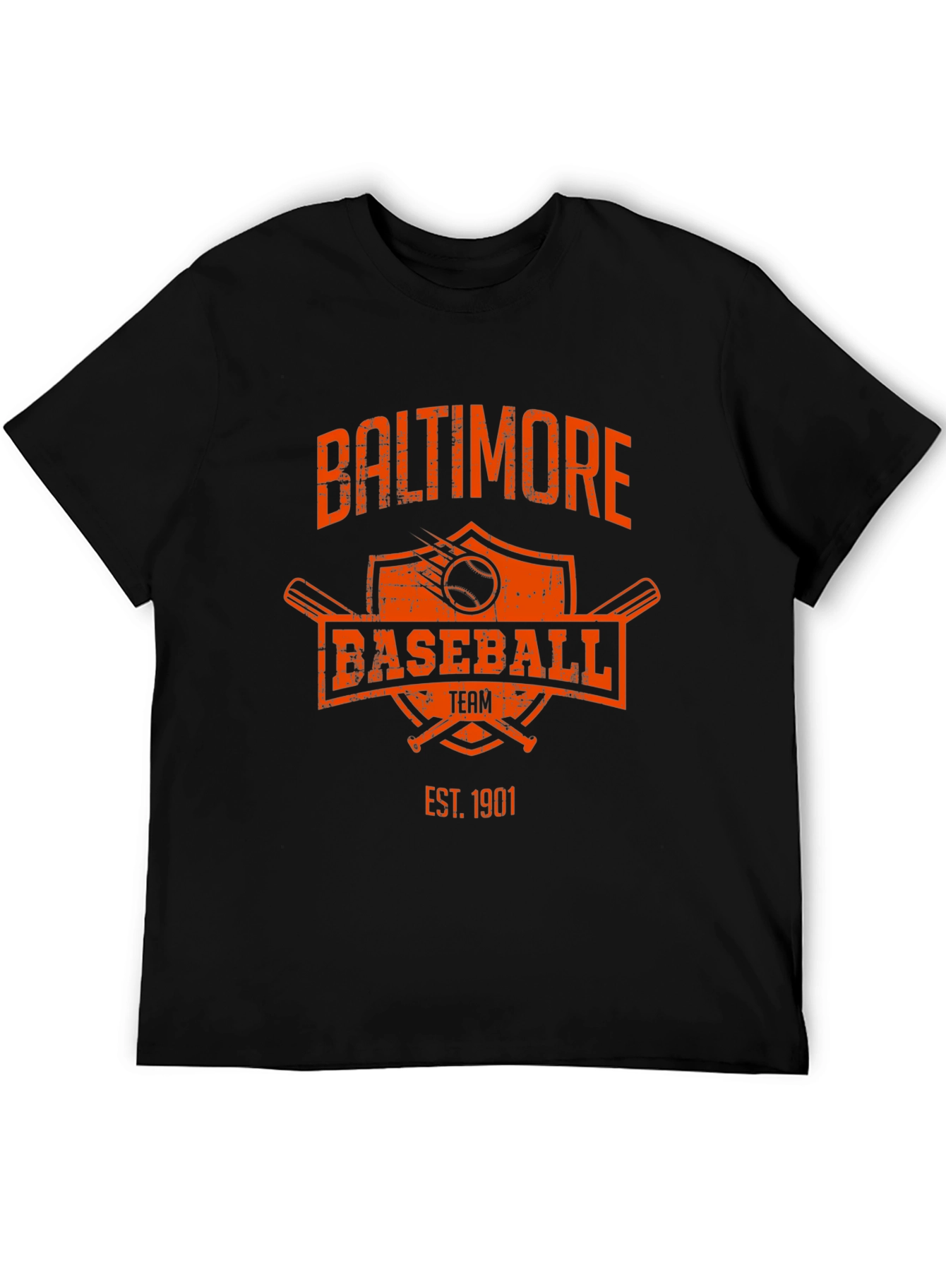 Baltimore Baseball Team T-Shirt - Est. 1901 - Black - 5