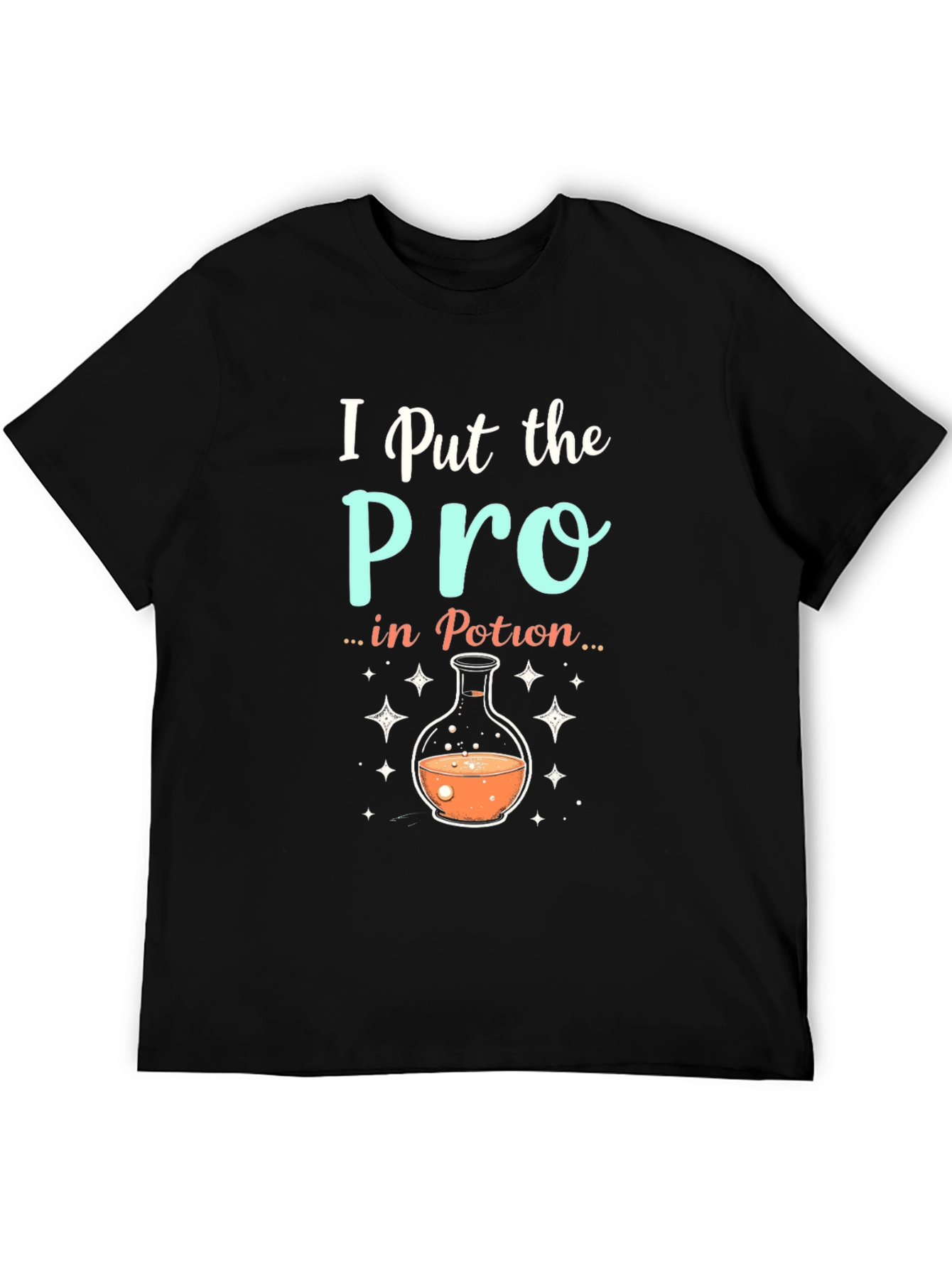 Black I Put the Pro in Potion Black T-Shirt view 5