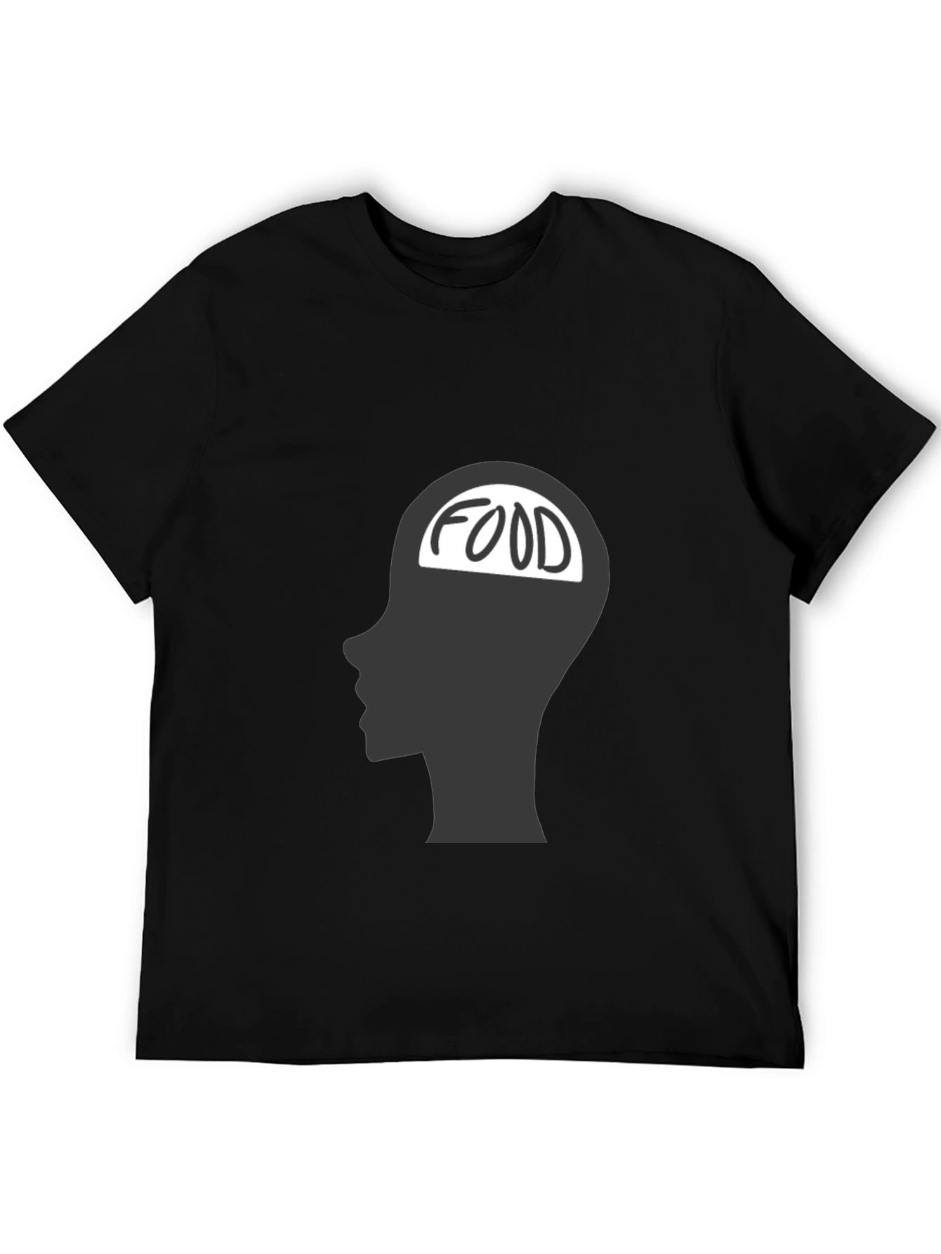 Black Food on the Brain T-Shirt view 5