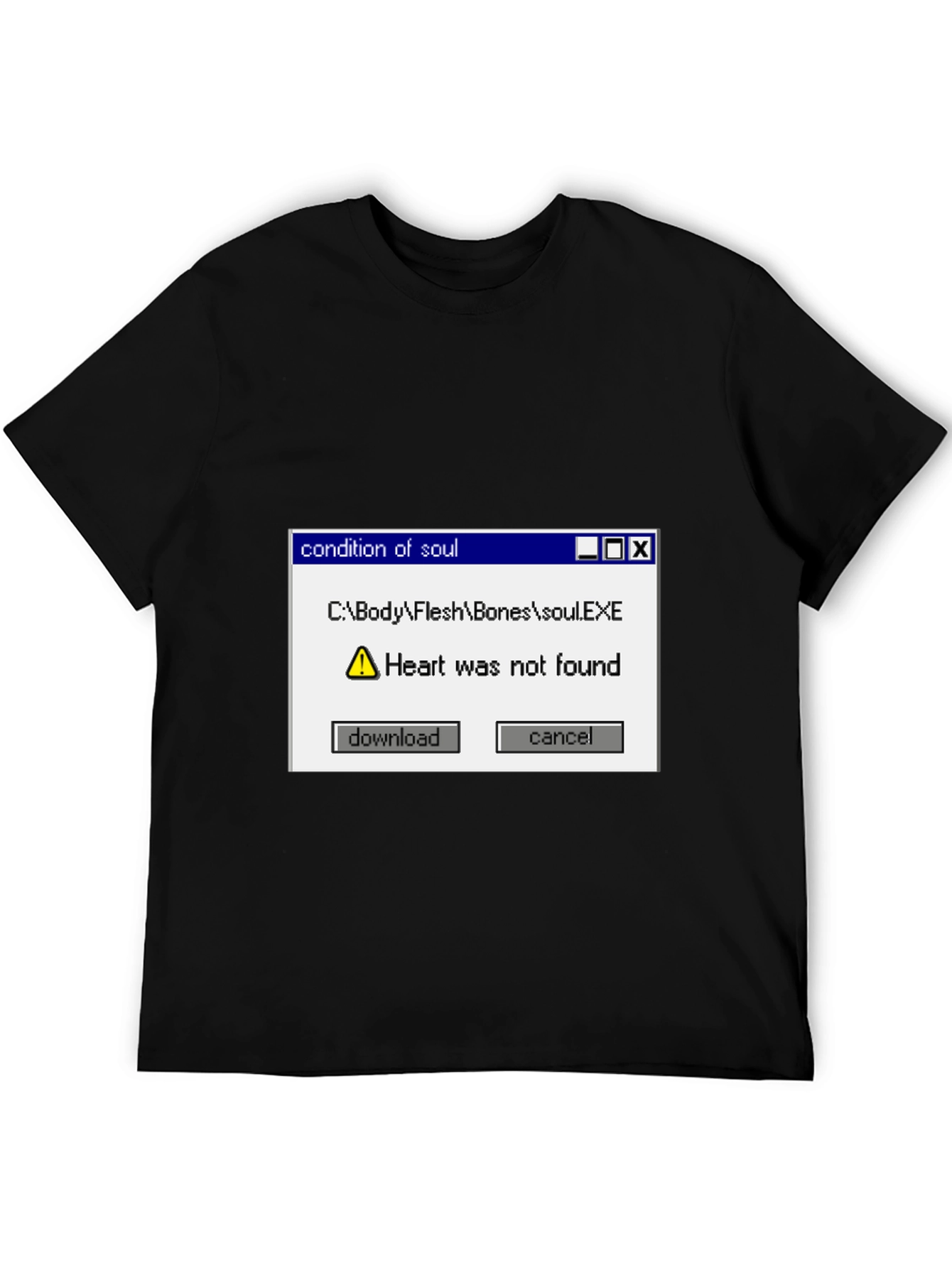 Black Condition of Soul T-Shirt - Heart Not Found view 5