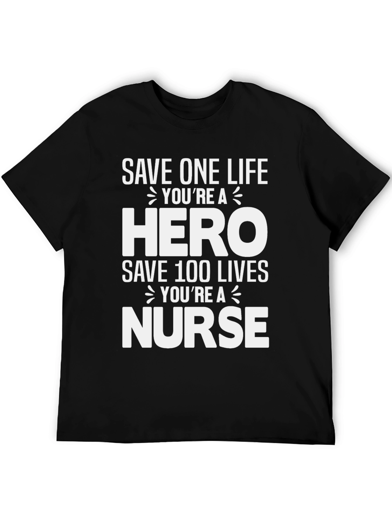 Black Hero Nurse T-Shirt - Save Lives! view 5