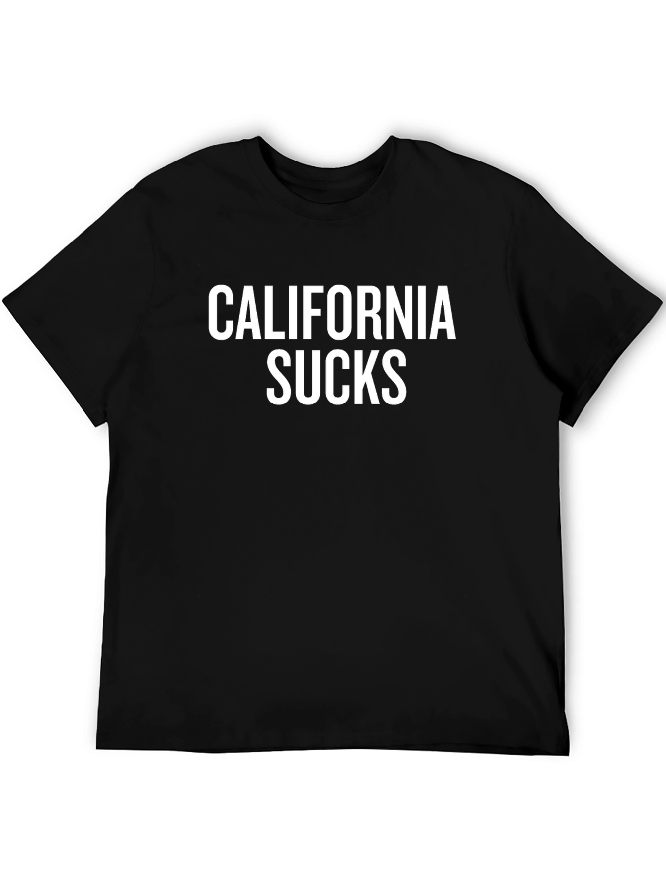 Black California Sucks Graphic Tee - Black T-Shirt view 5