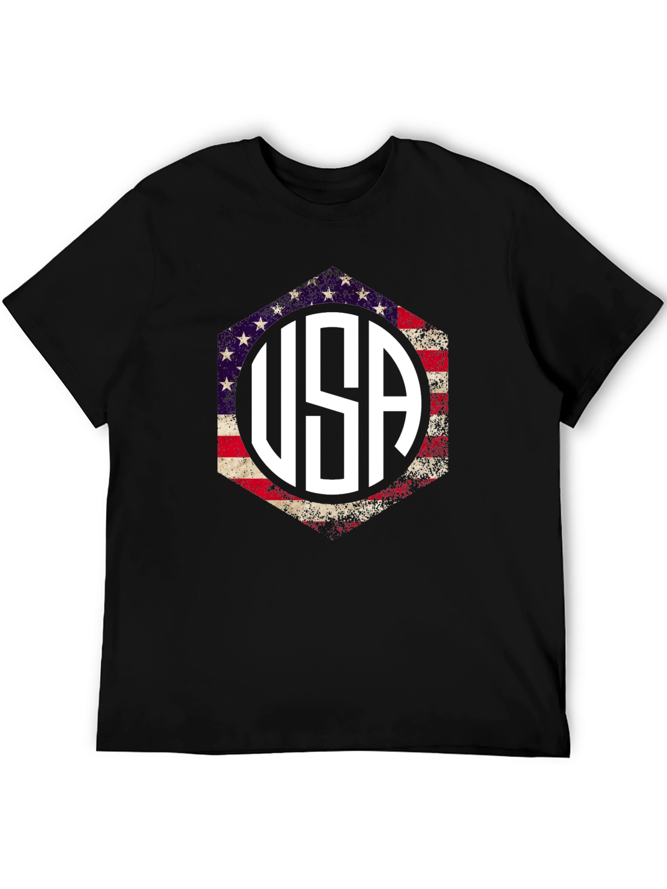 USA Patriotic T-Shirt, American Flag Graphic Tee - 5