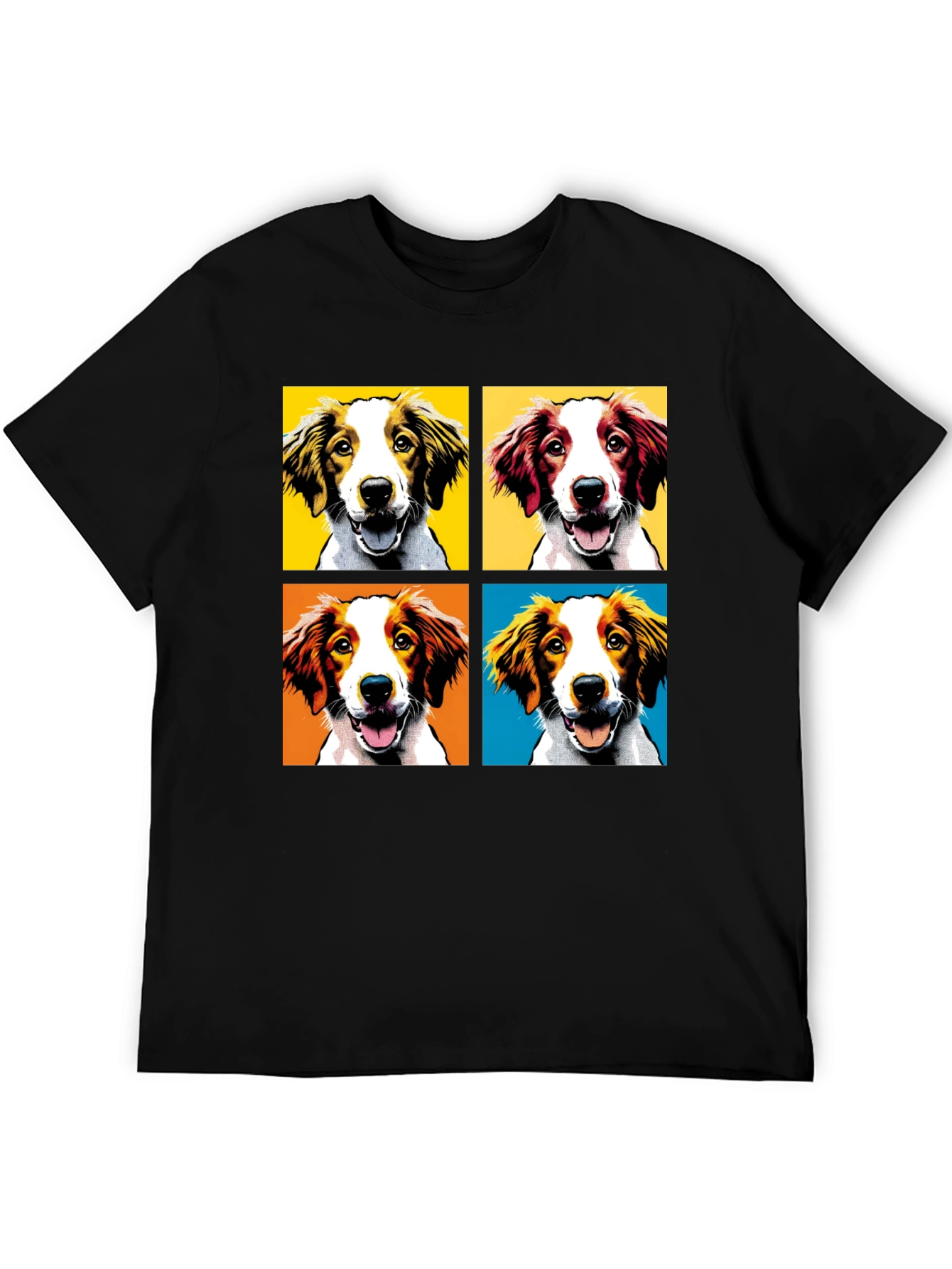 Black Pop Art Dog Breed T-Shirt - Unique Graphic Tee view 5