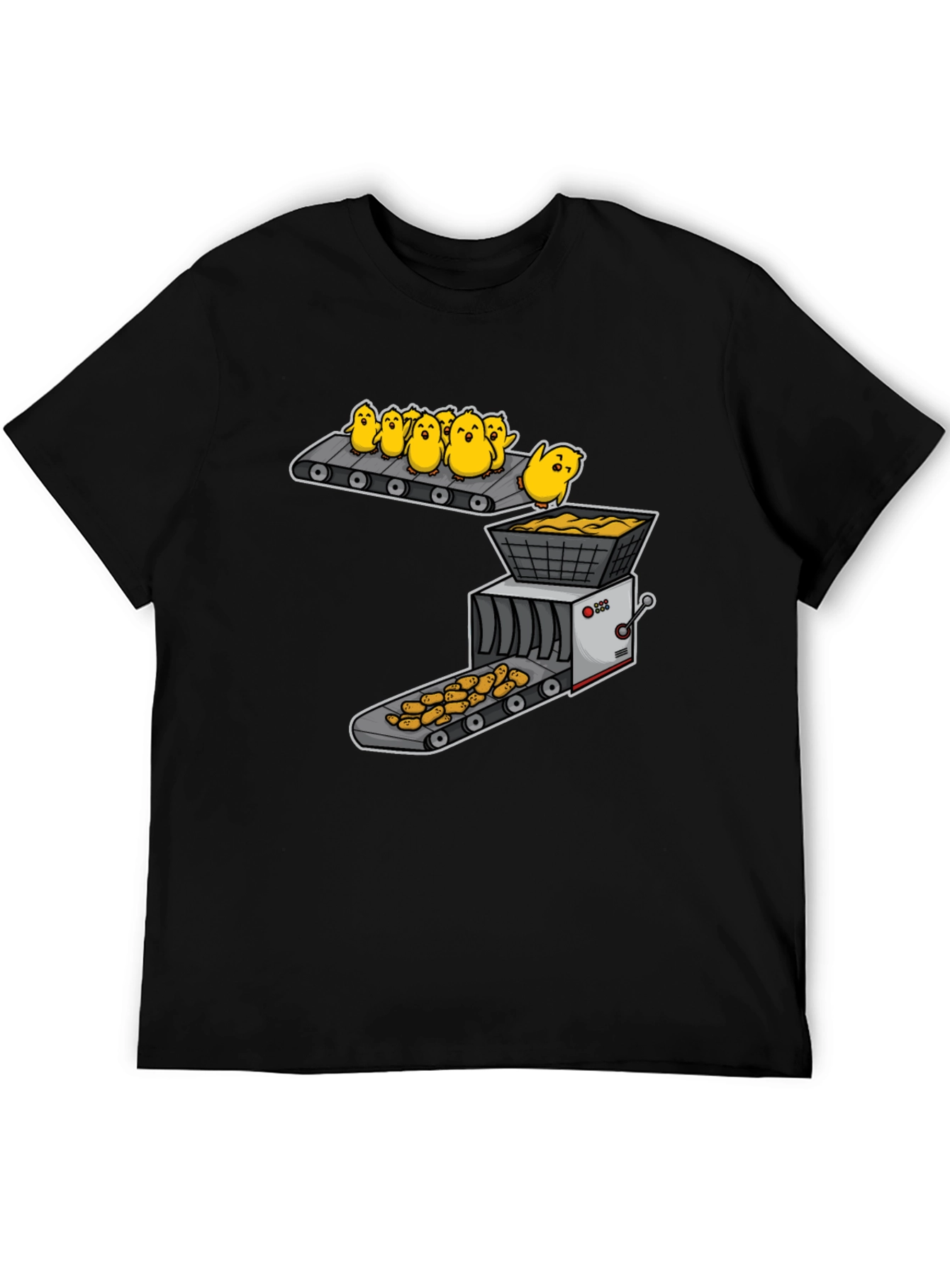 Black Chicken Nugget T-Shirt view 5