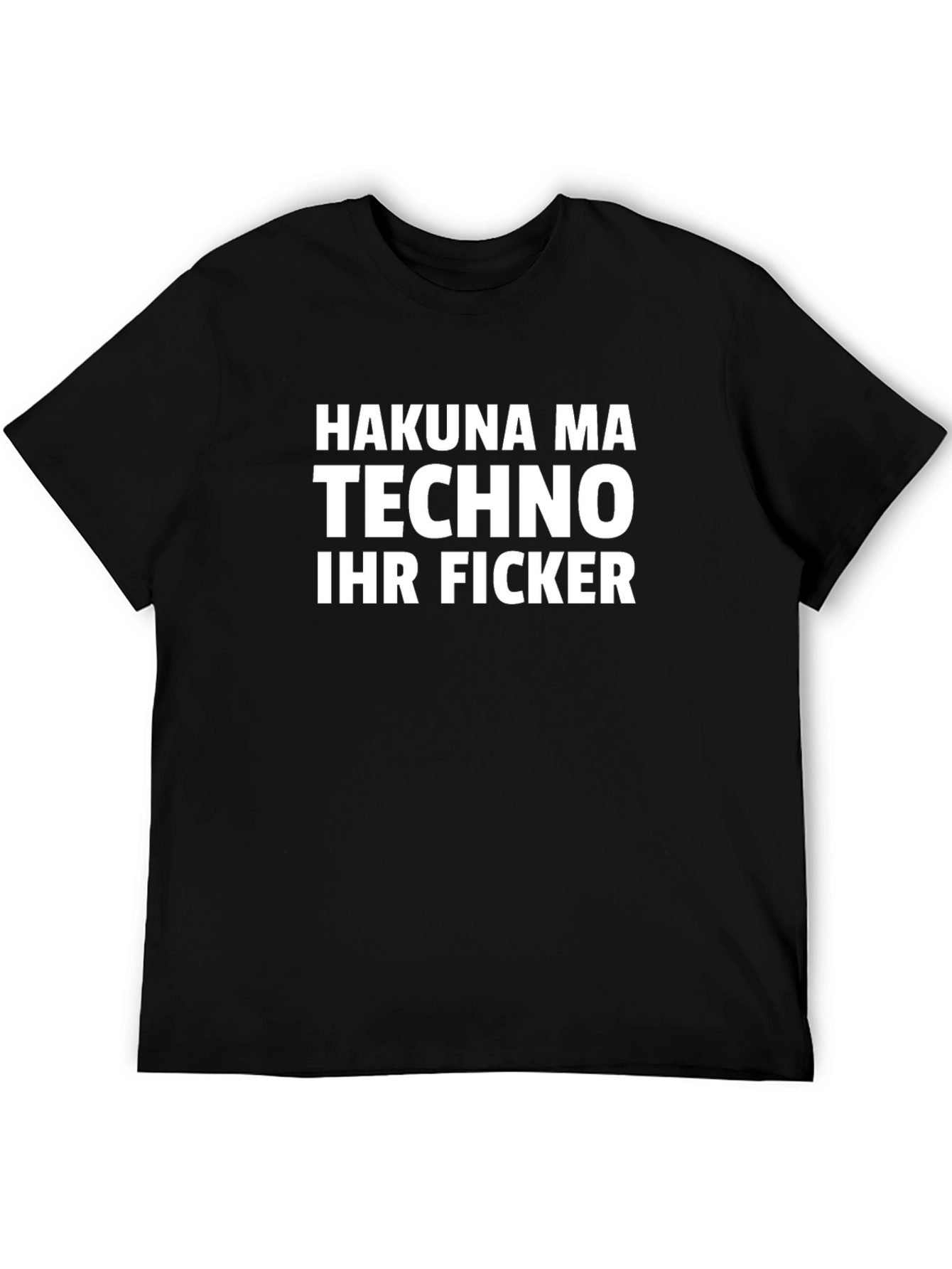 Black Hakuna Ma Techno Black T-Shirt view 5