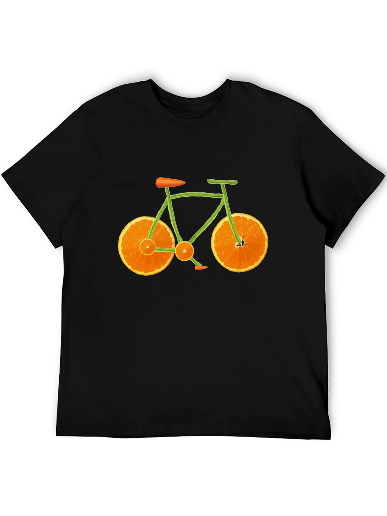 Black Novelty Bicycle Graphic T-Shirt view 5