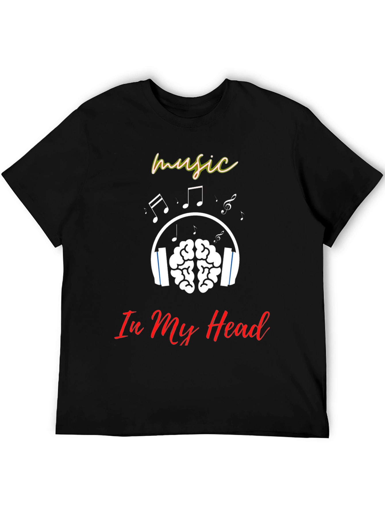 Black Music In My Head T-Shirt view 5