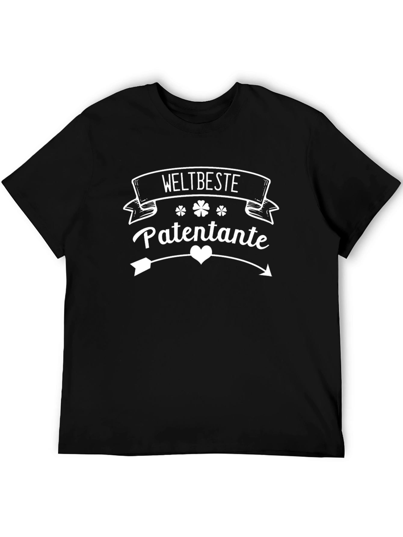 Black Weltbeste Patentante Black T-Shirt - Best Godmother Ever! view 5