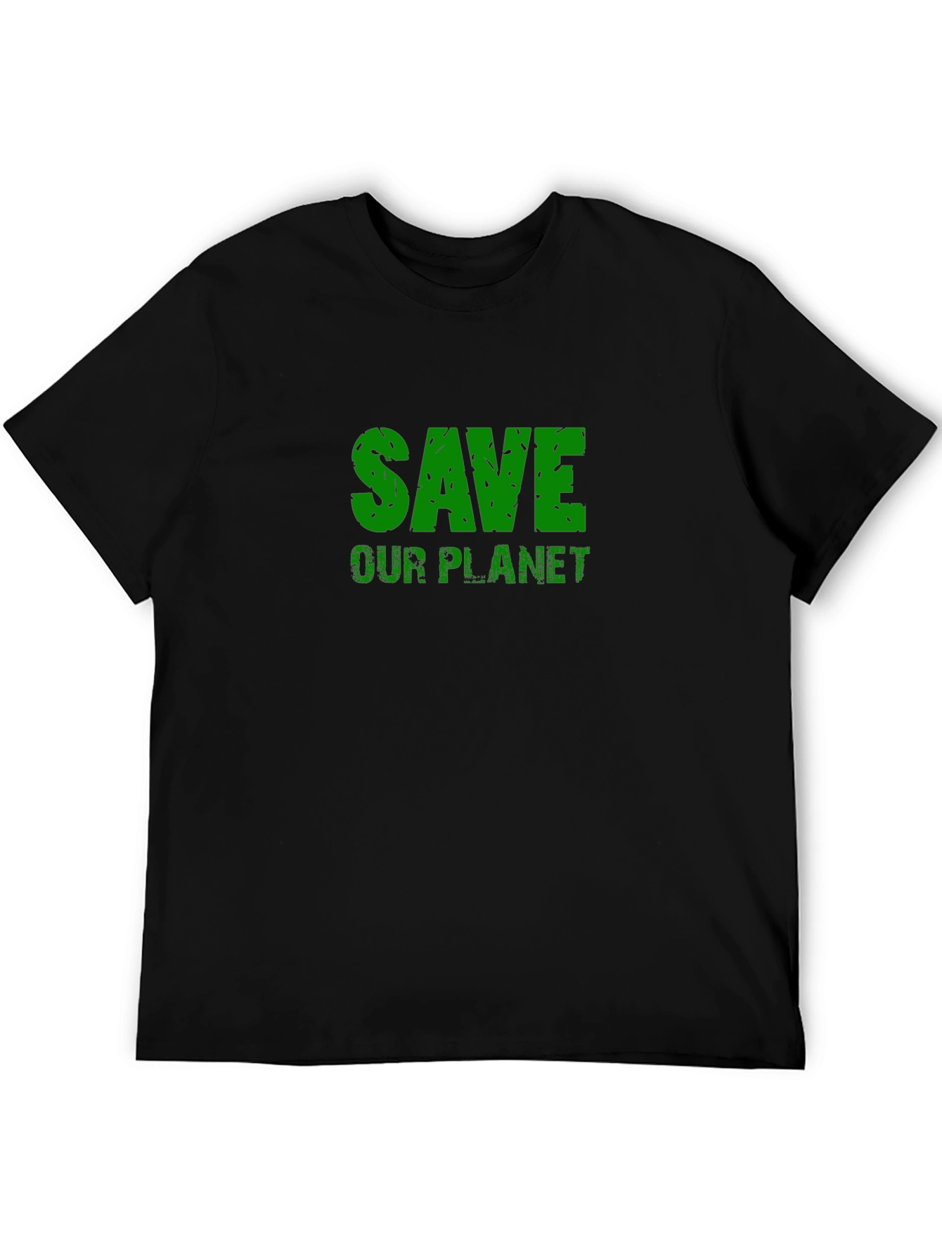 Black Save Our Planet - Eco-Friendly Graphic T-Shirt view 5