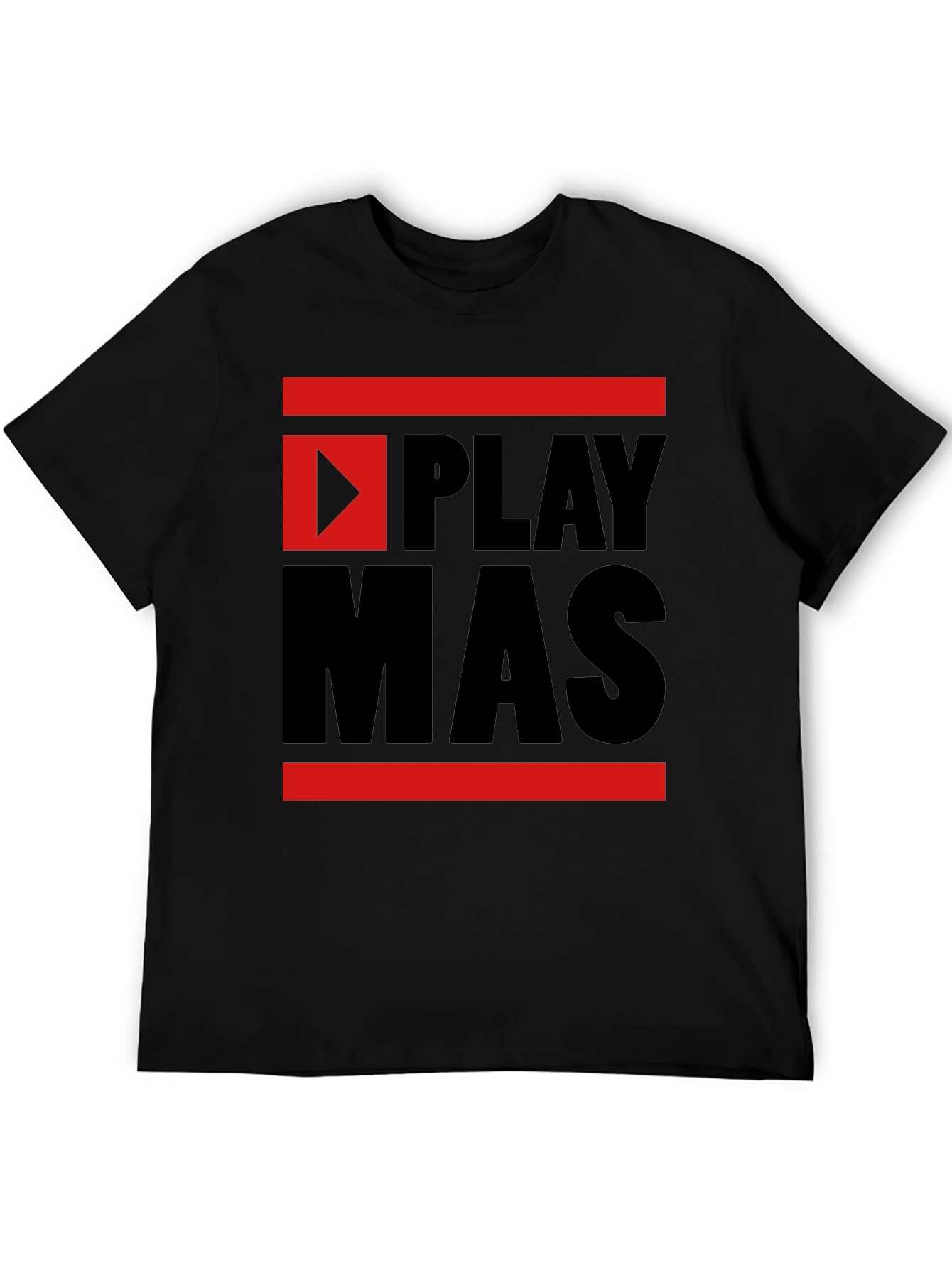 Black Play Mas T-Shirt - Black view 5