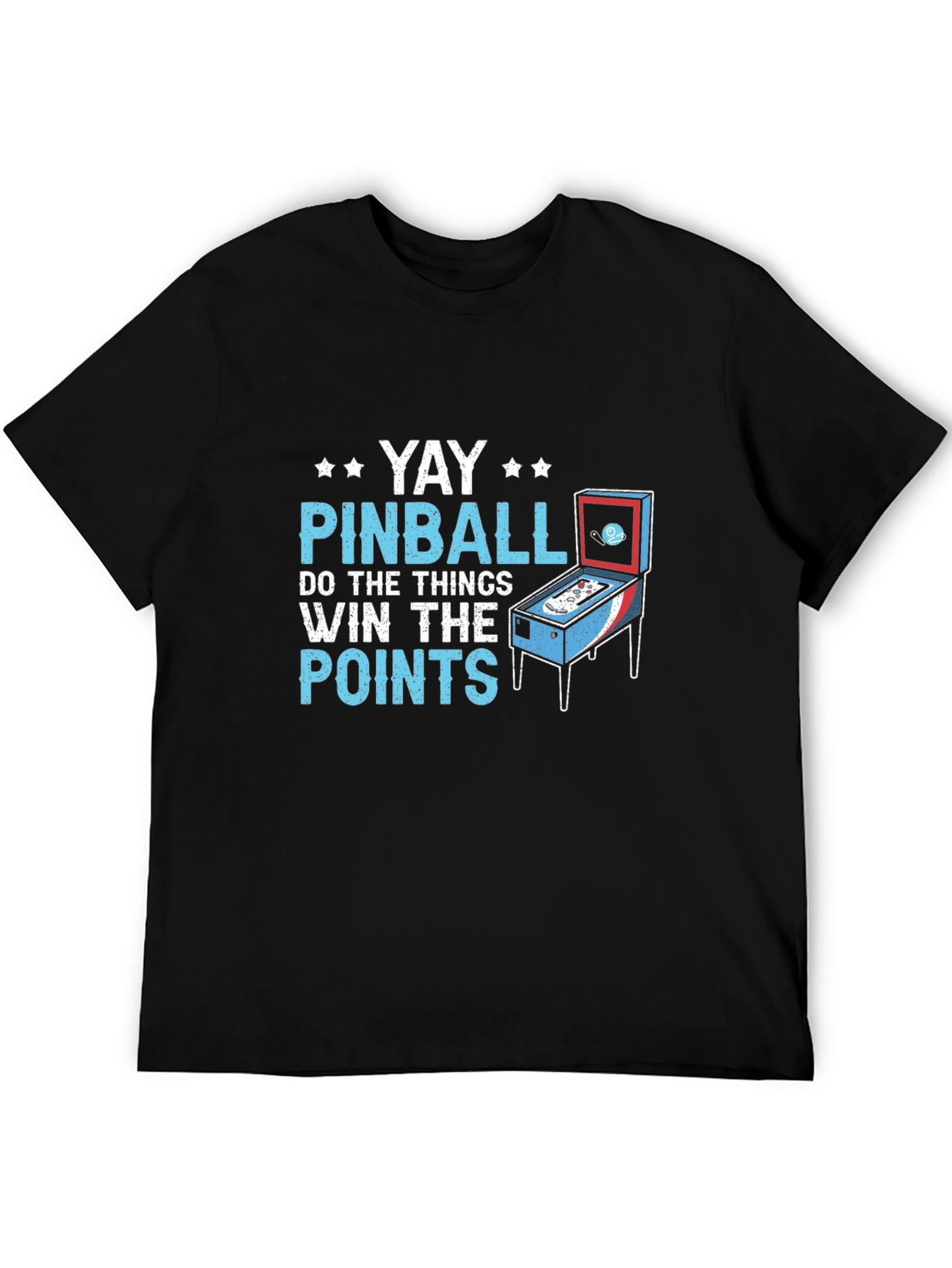 Black Yay Pinball Graphic Tee - Do the Things, Win the Points view 5