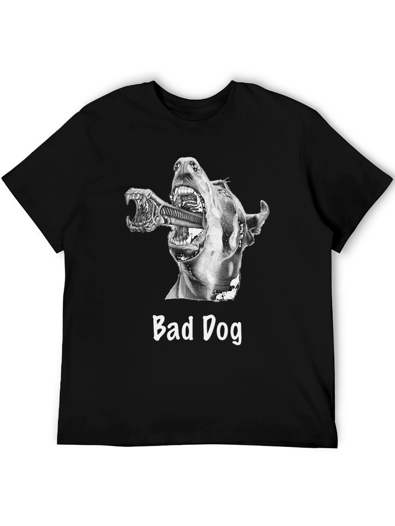 Bad Dog Graphic Tee - Men's Black T-Shirt - 5