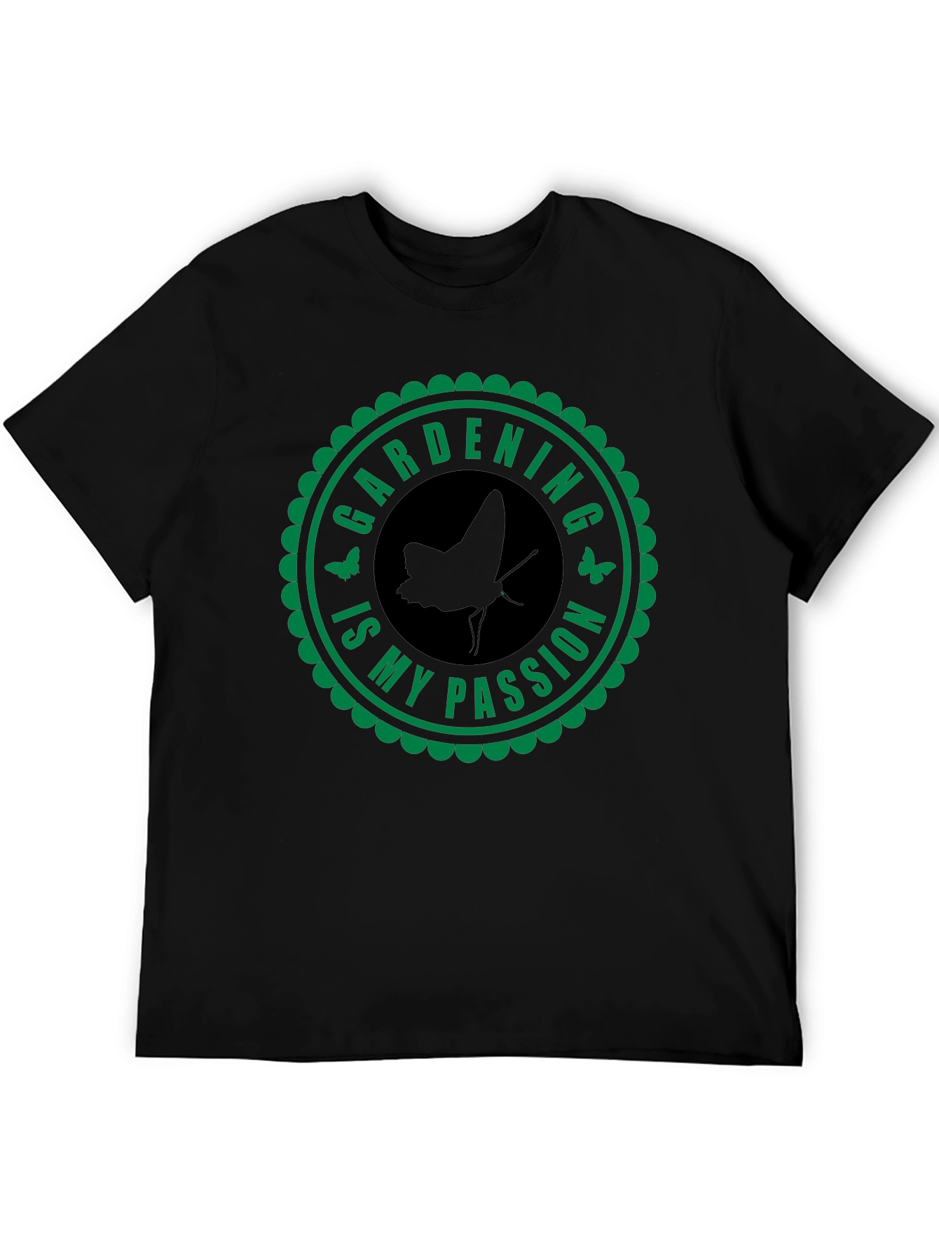 Black Gardening is My Passion Graphic T-Shirt view 5