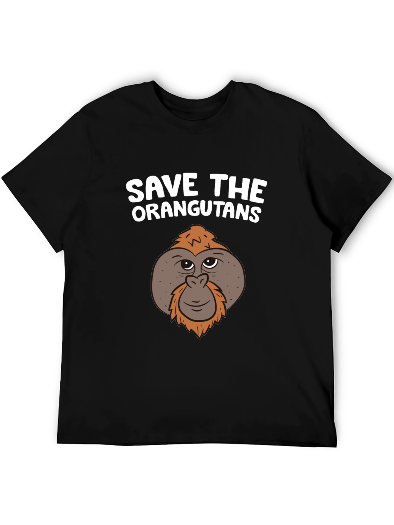 Black Save the Orangutans Graphic T-Shirt view 5