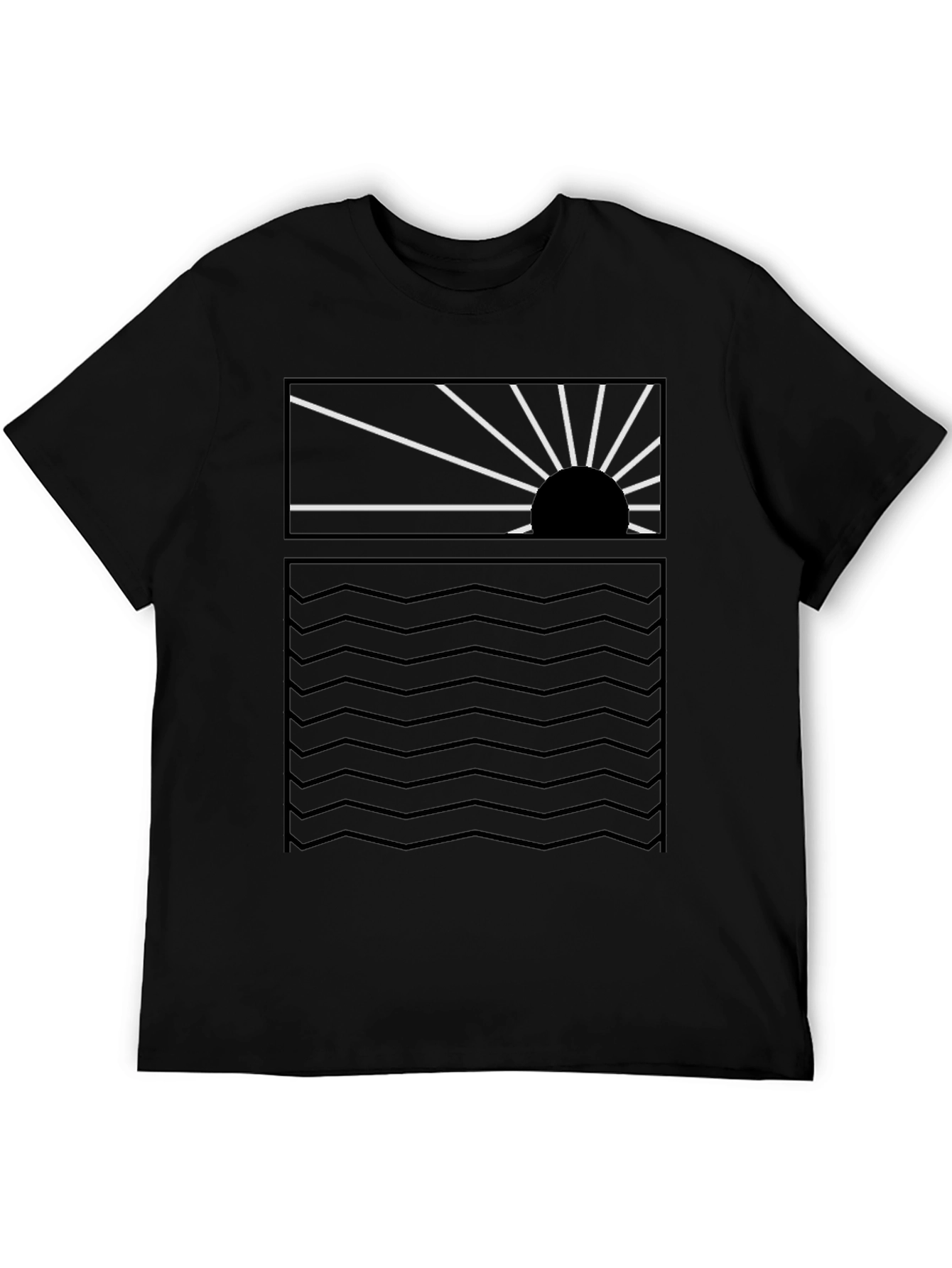 Sunset Waves Graphic Tee - Modern Style - 5